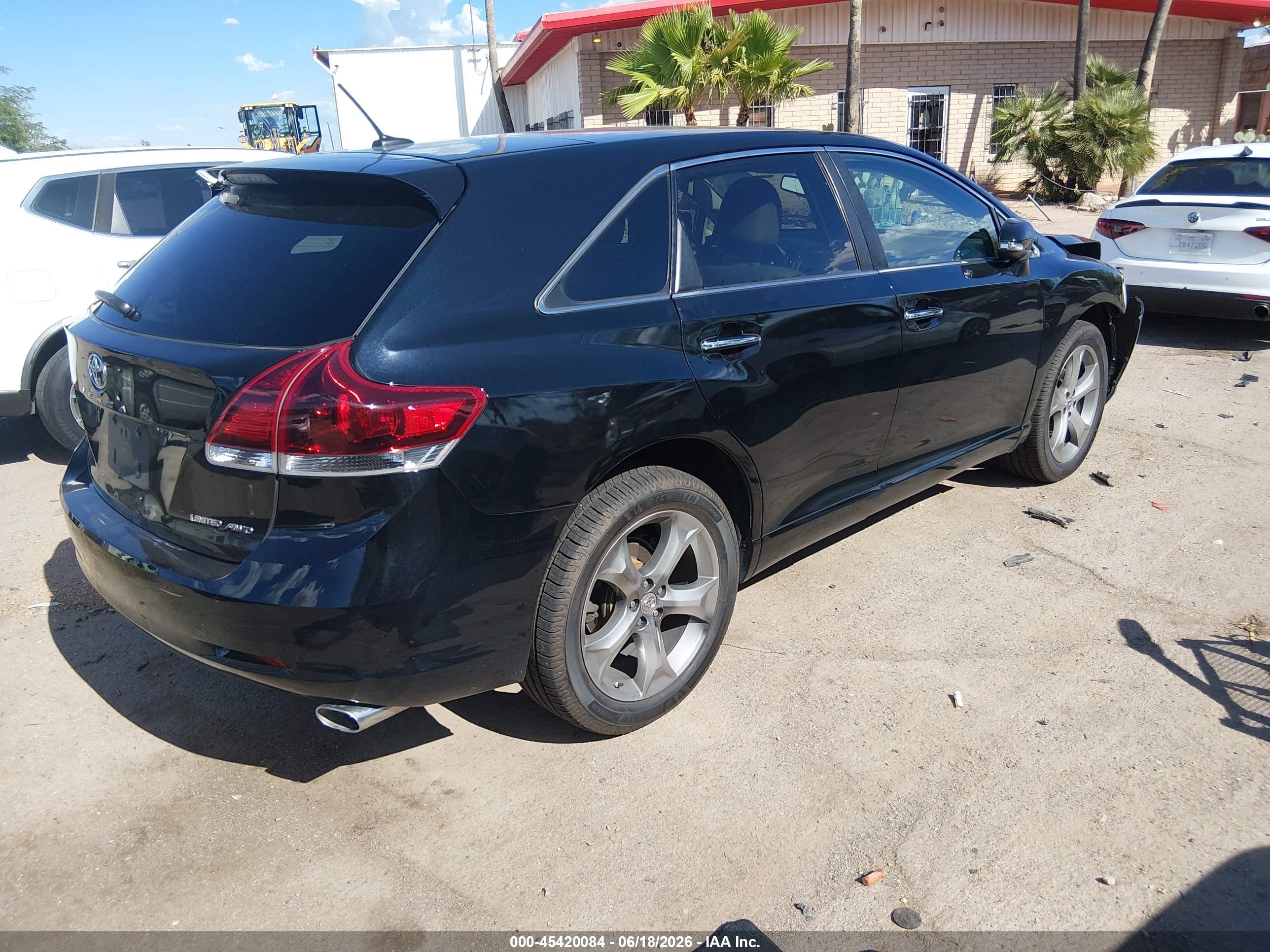 2013 Toyota Venza Limited V6 Black vin: 4T3BK3BB7DU090638