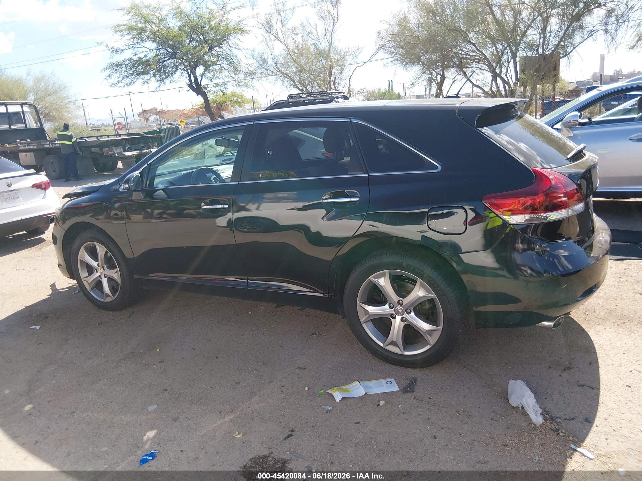 2013 Toyota Venza Limited V6 Black vin: 4T3BK3BB7DU090638
