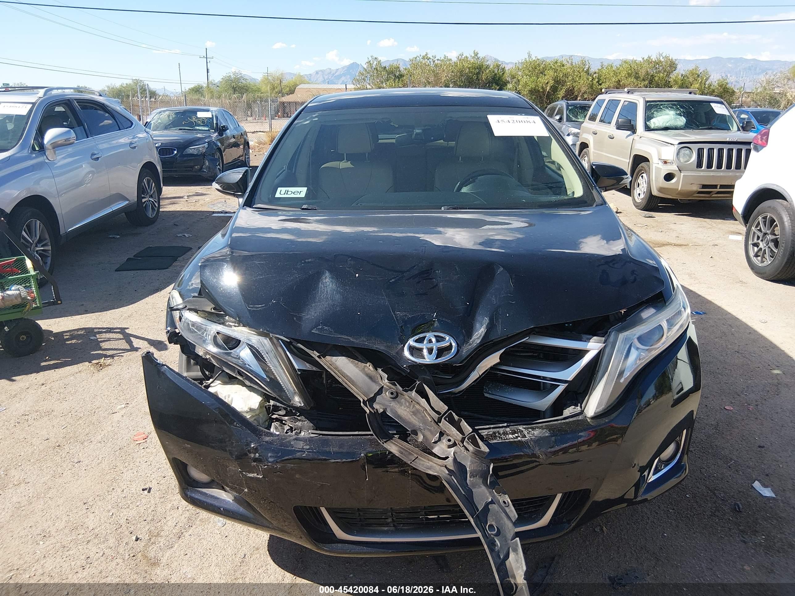 2013 Toyota Venza Limited V6 Black vin: 4T3BK3BB7DU090638