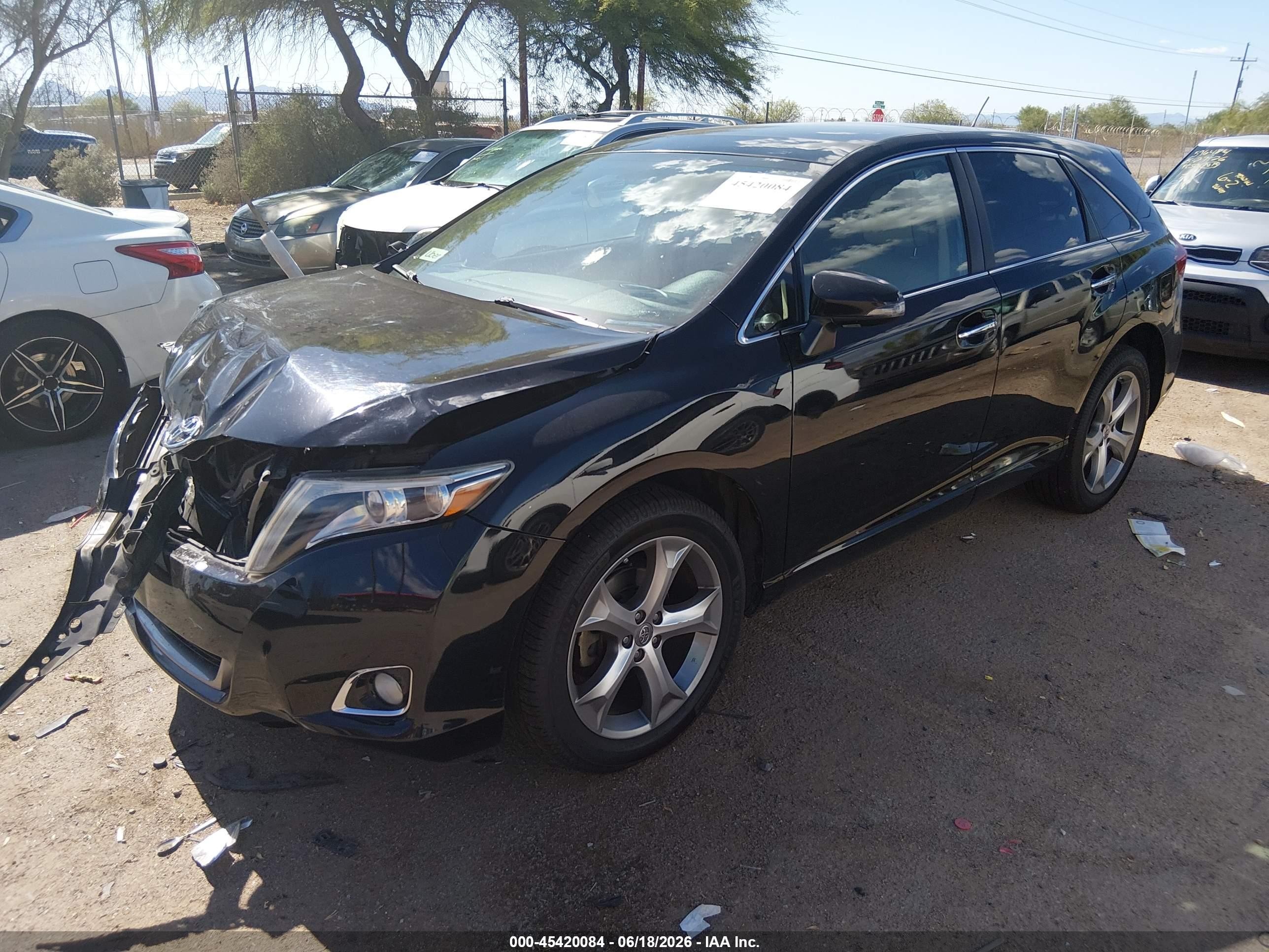 2013 Toyota Venza Limited V6 Black vin: 4T3BK3BB7DU090638