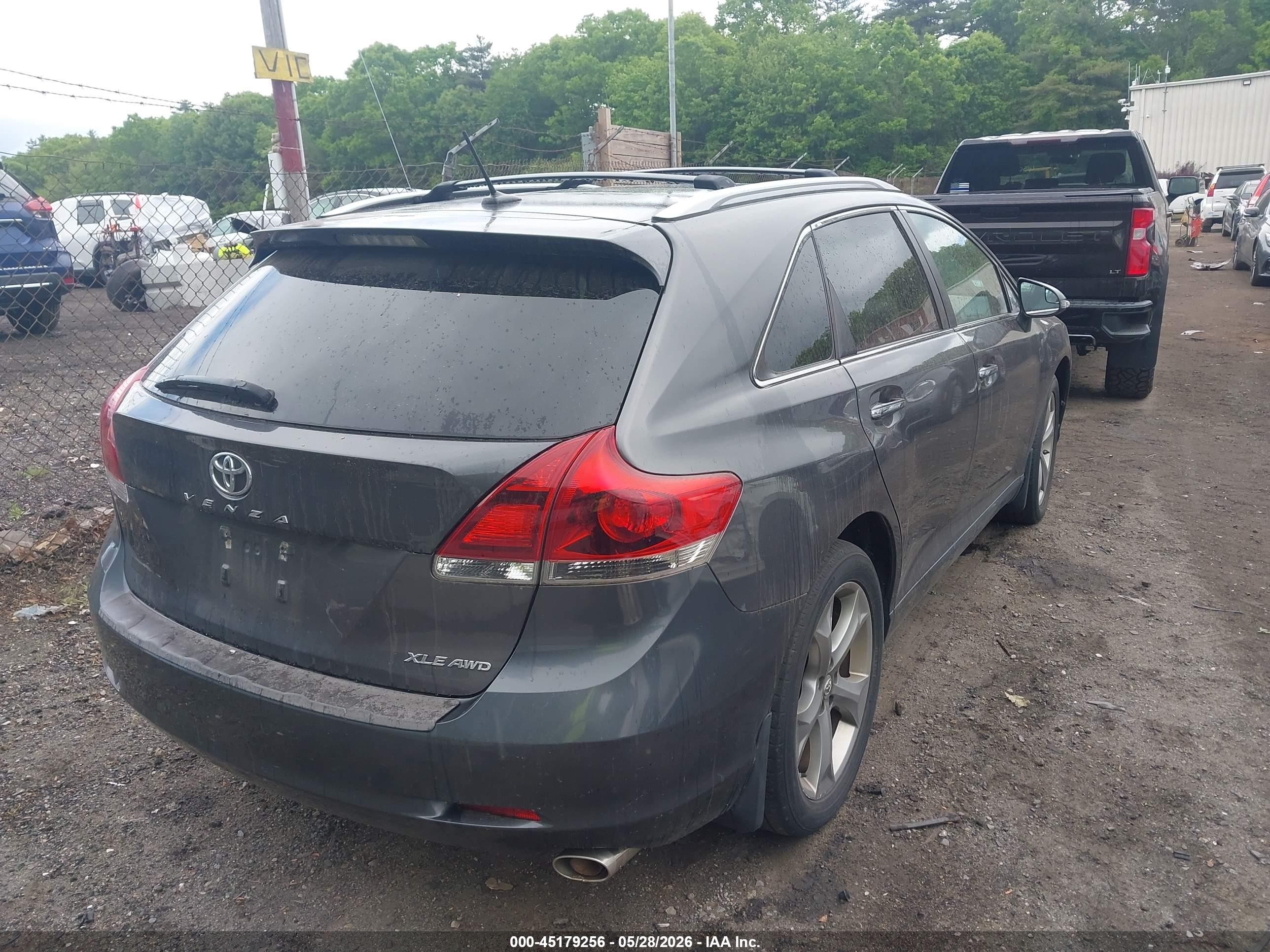 2013 Toyota Venza Xle V6 Gray vin: 4T3BK3BB7DU094074
