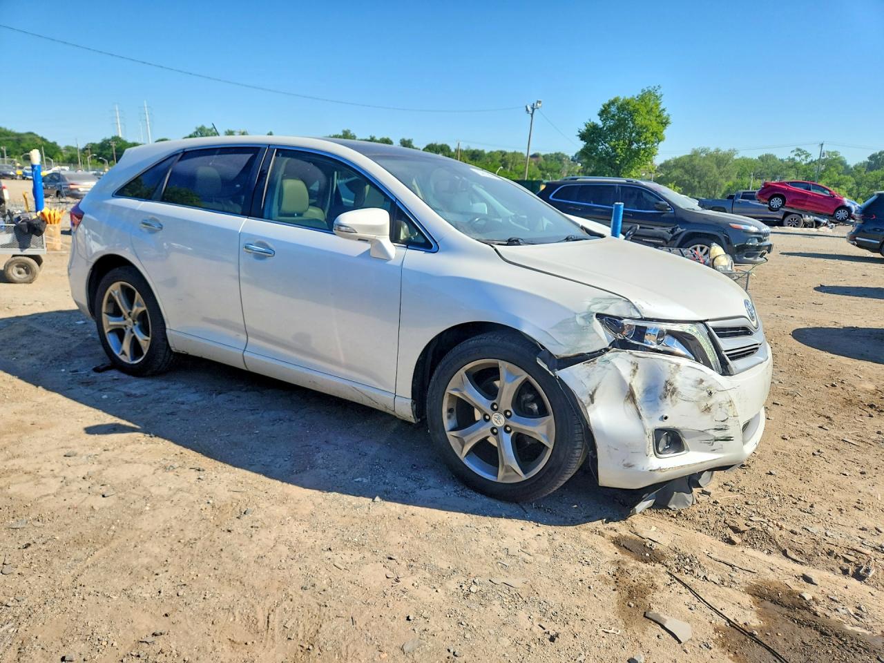 2014 Toyota Venza Limited White vin: 4T3BK3BB7EU103471