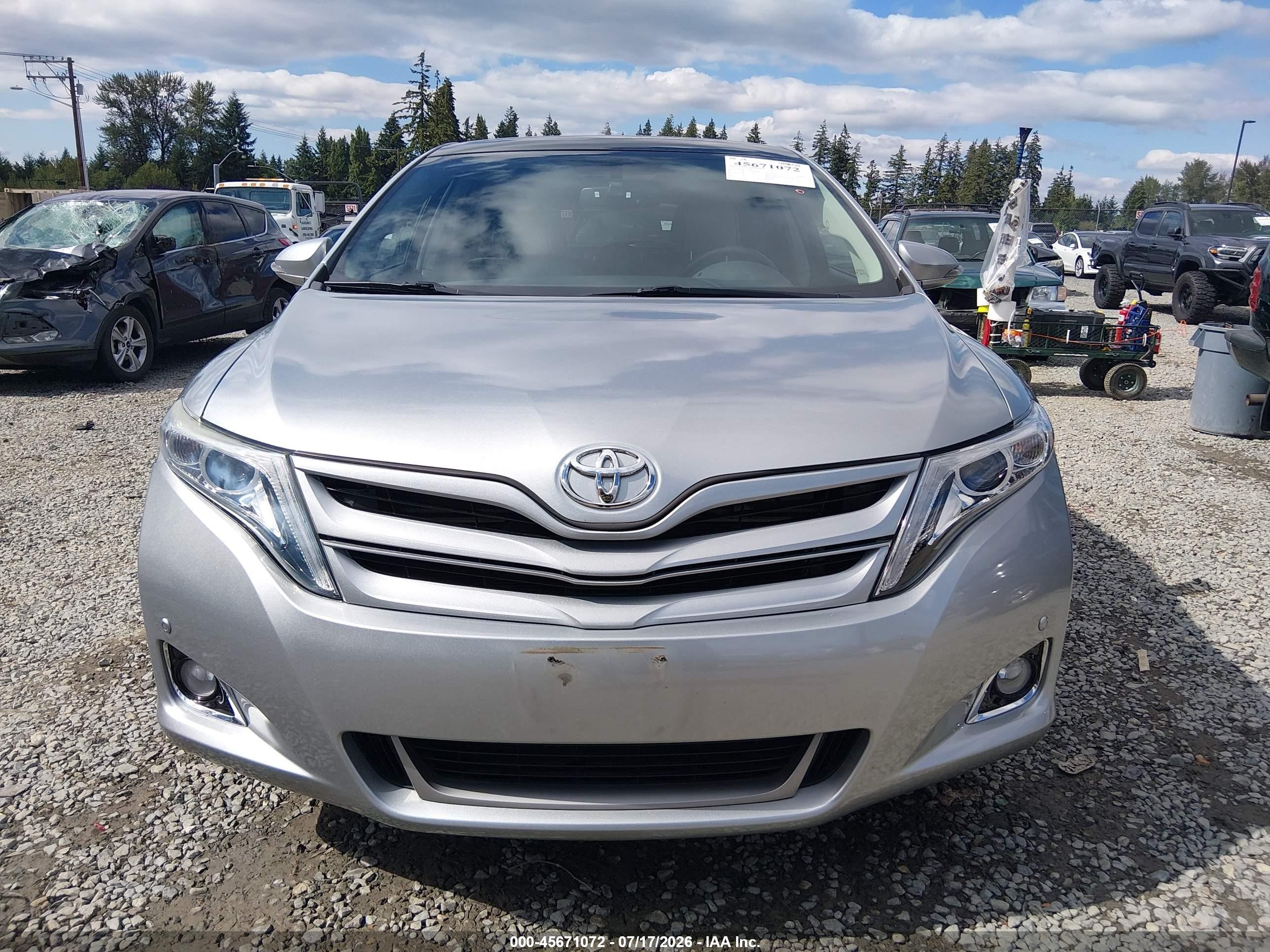 2015 Toyota Venza Limited V6 Silver vin: 4T3BK3BB7FU110809