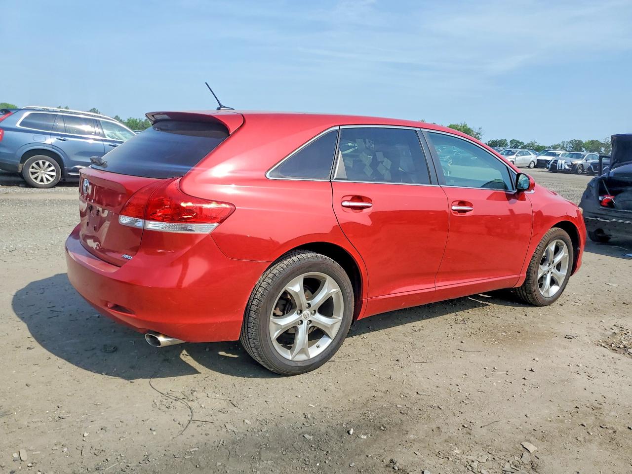 2010 Toyota Venza Awd V6 Red vin: 4T3BK3BB8AU038656
