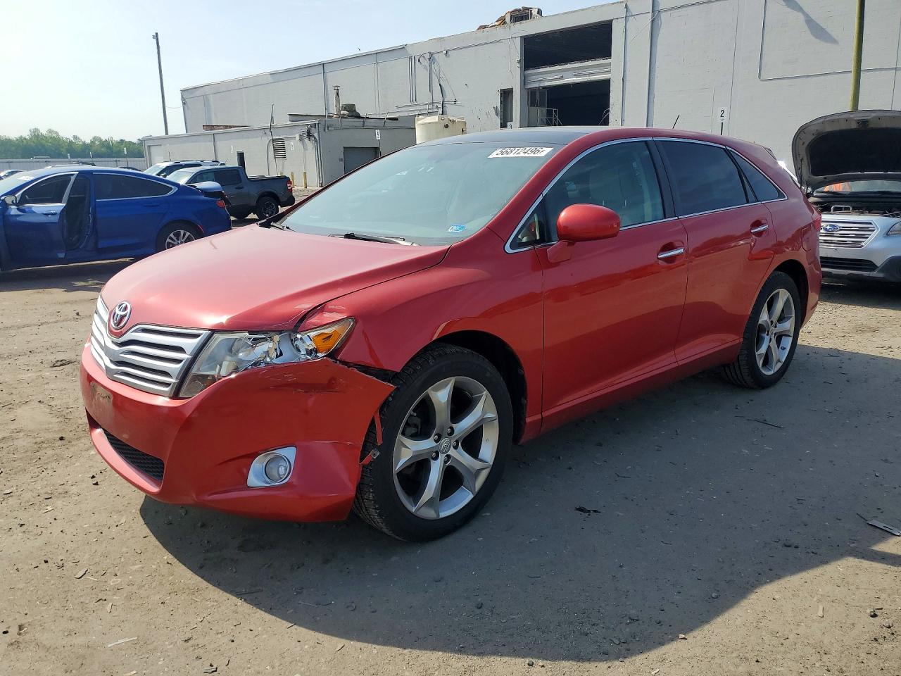2010 Toyota Venza Awd V6 Red vin: 4T3BK3BB8AU038656