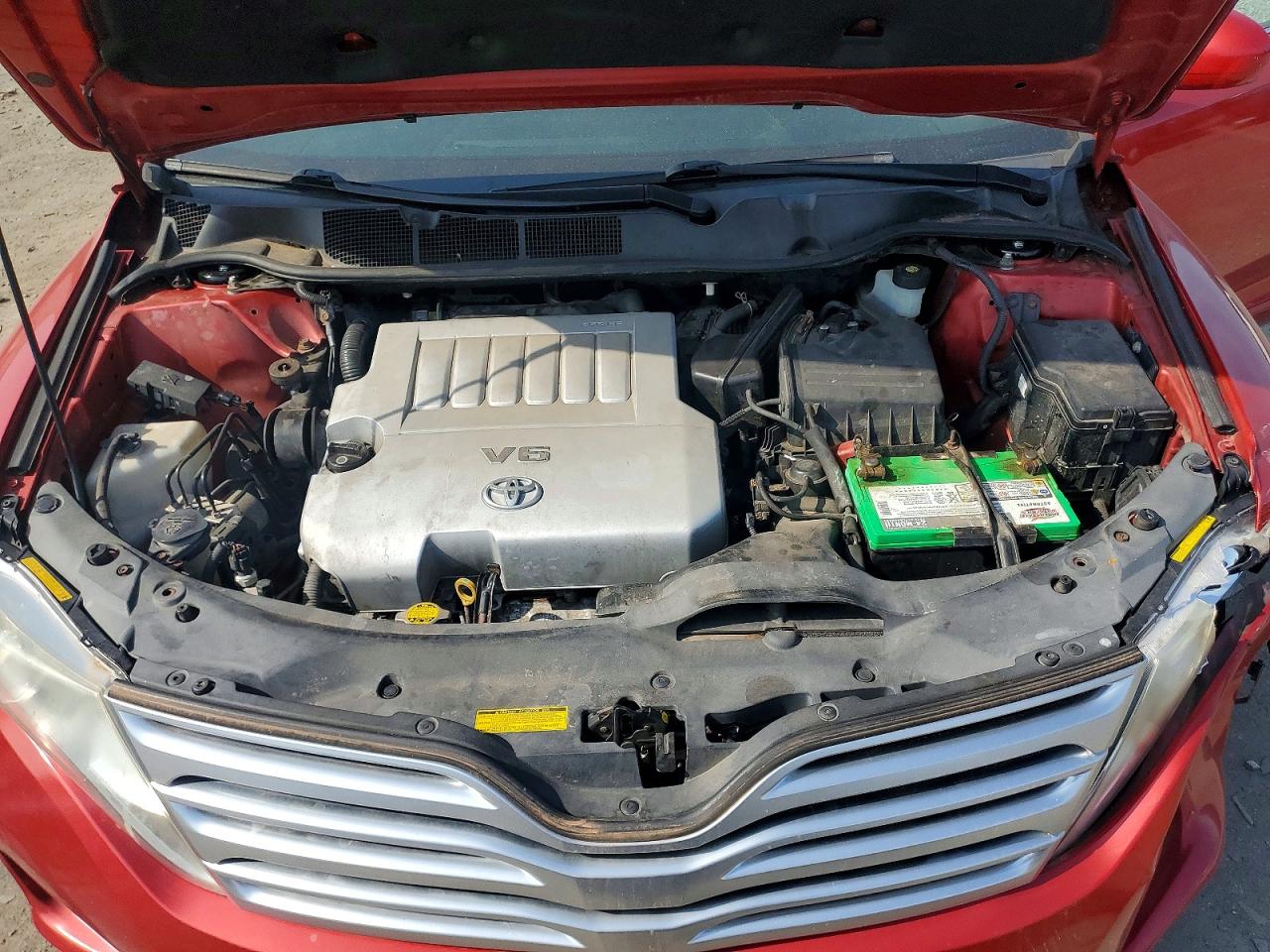 2010 Toyota Venza Awd V6 Red vin: 4T3BK3BB8AU038656