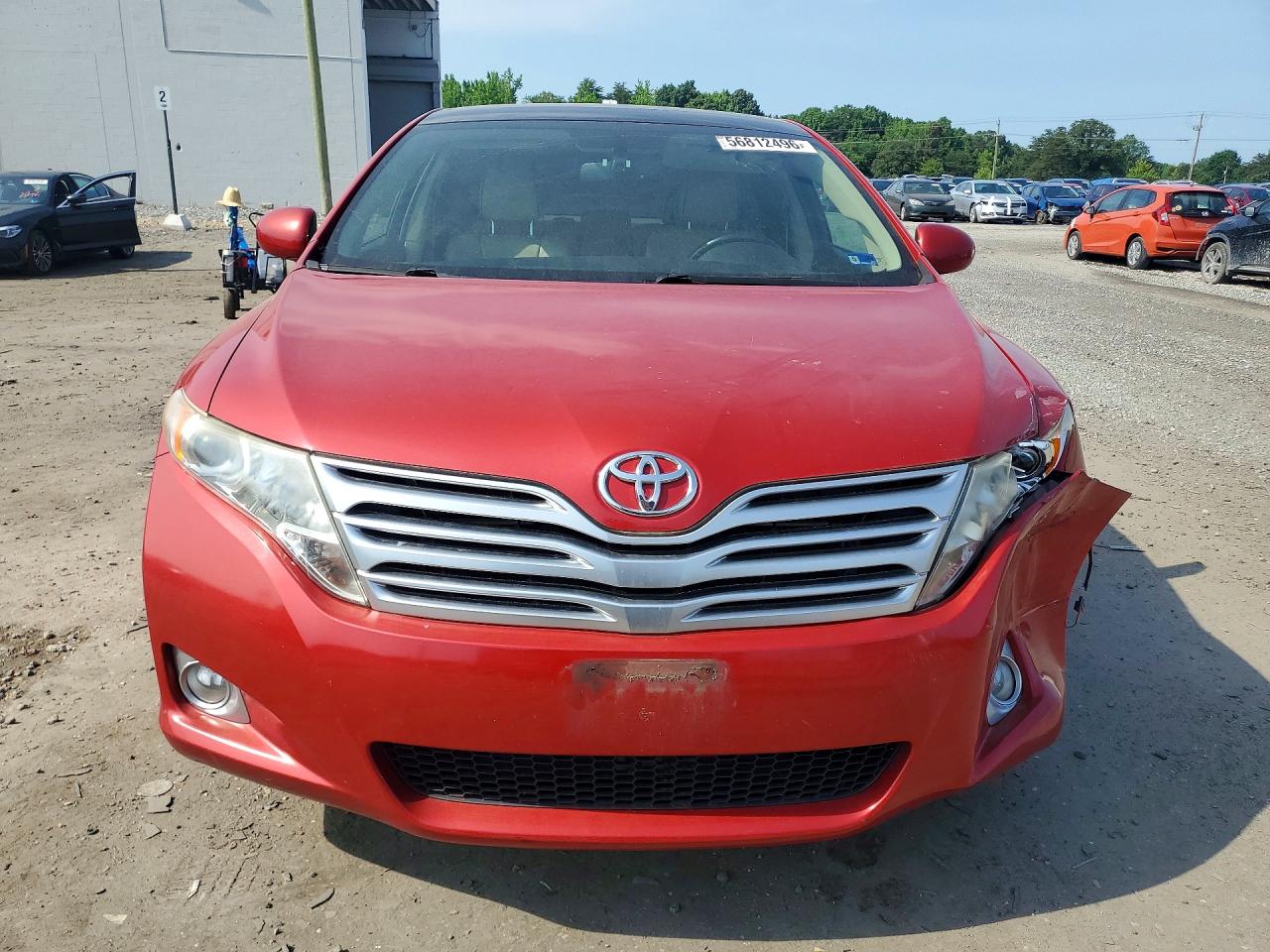2010 Toyota Venza Awd V6 Red vin: 4T3BK3BB8AU038656