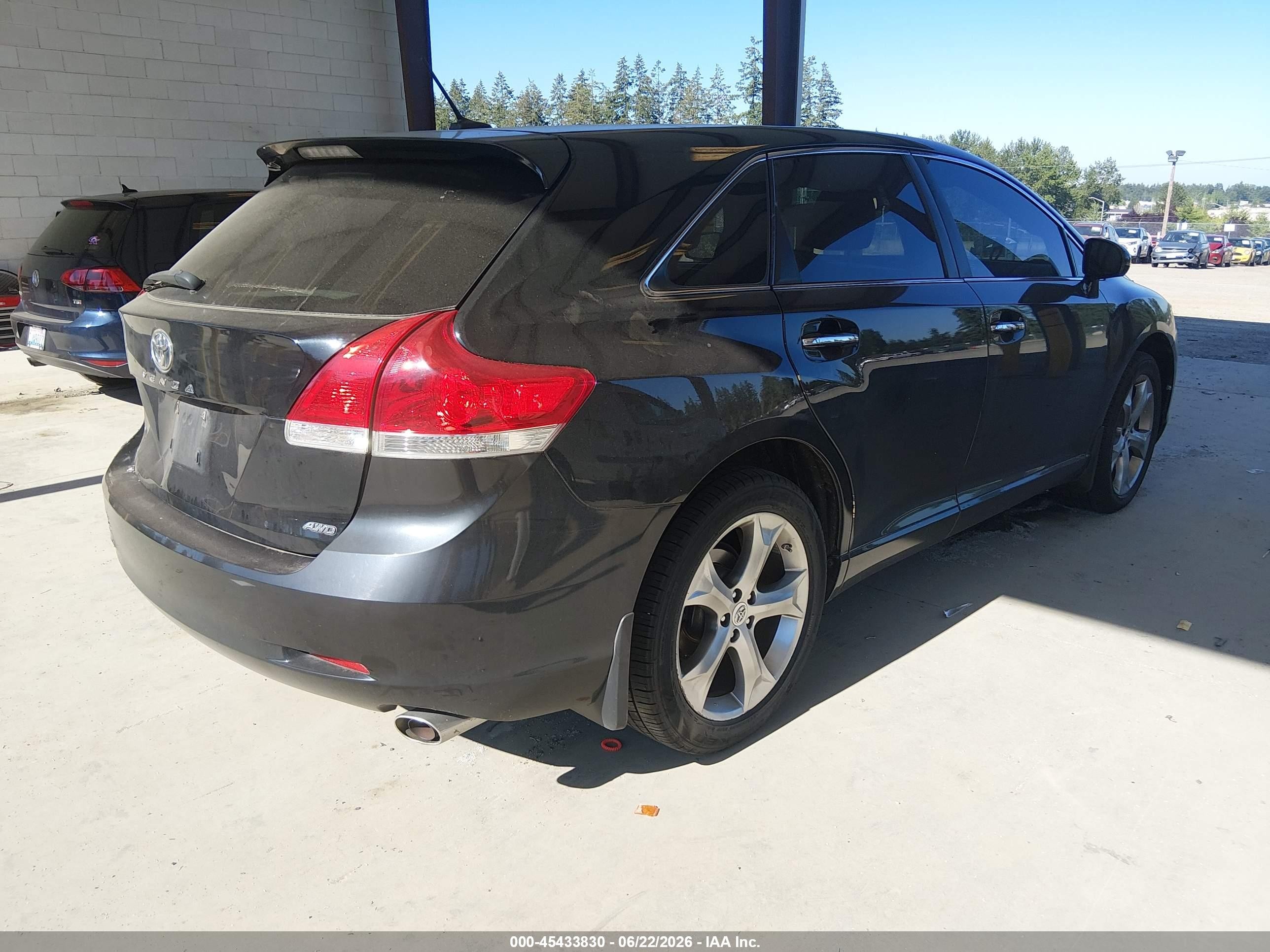 2010 Toyota Venza Base V6 Black vin: 4T3BK3BB8AU040293