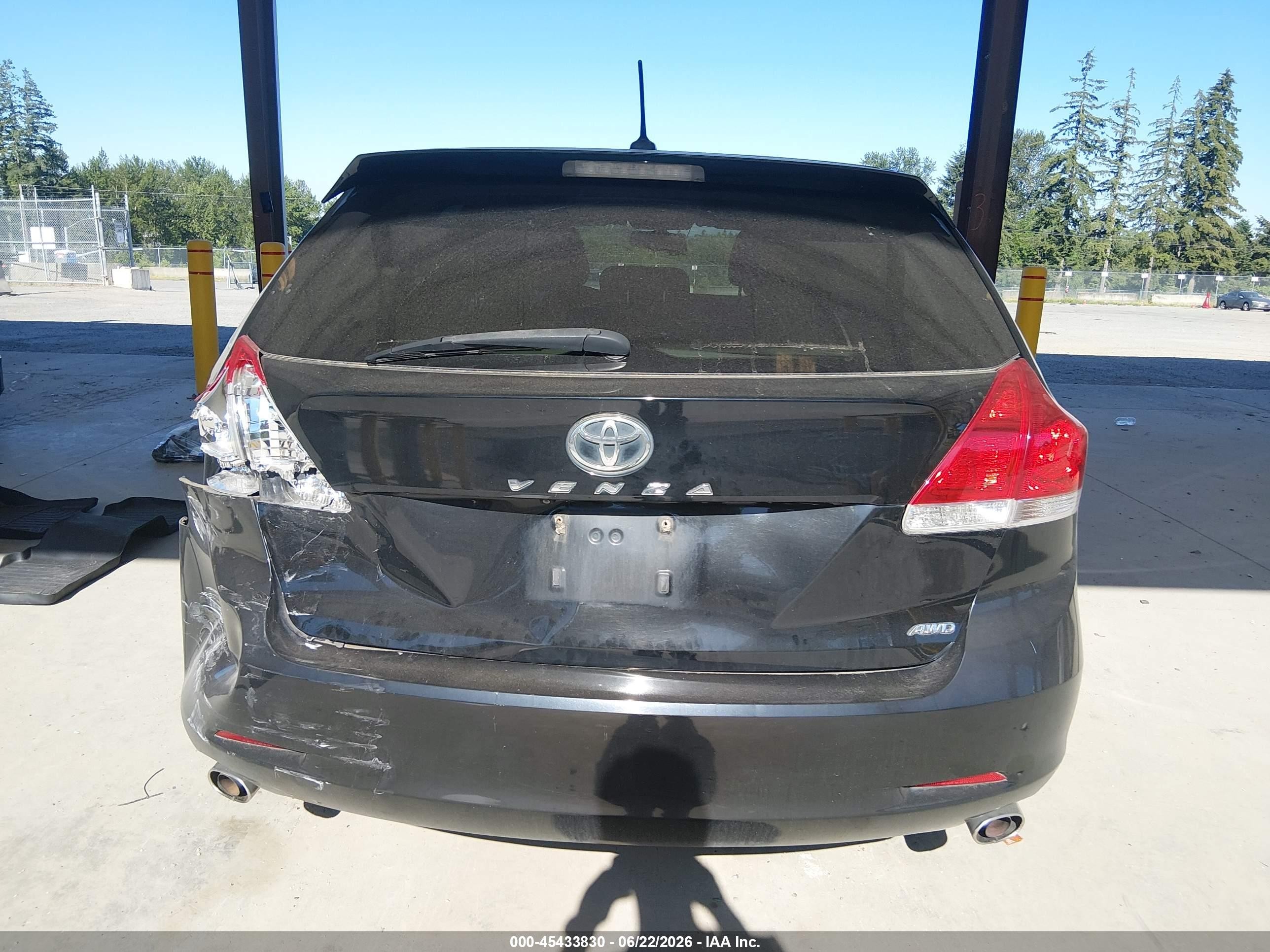 2010 Toyota Venza Base V6 Black vin: 4T3BK3BB8AU040293