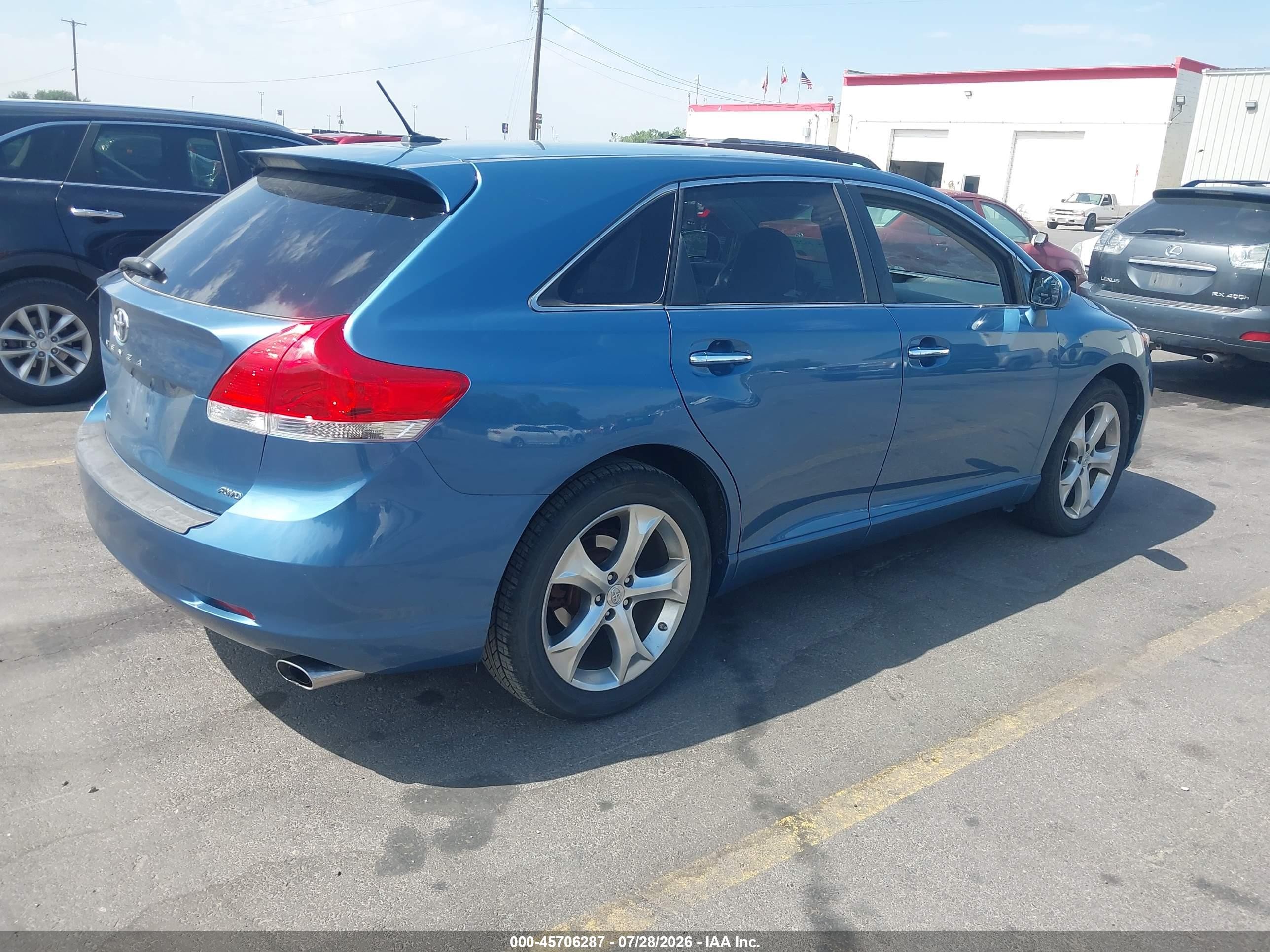 2011 Toyota Venza Base V6 Blue vin: 4T3BK3BB8BU049707