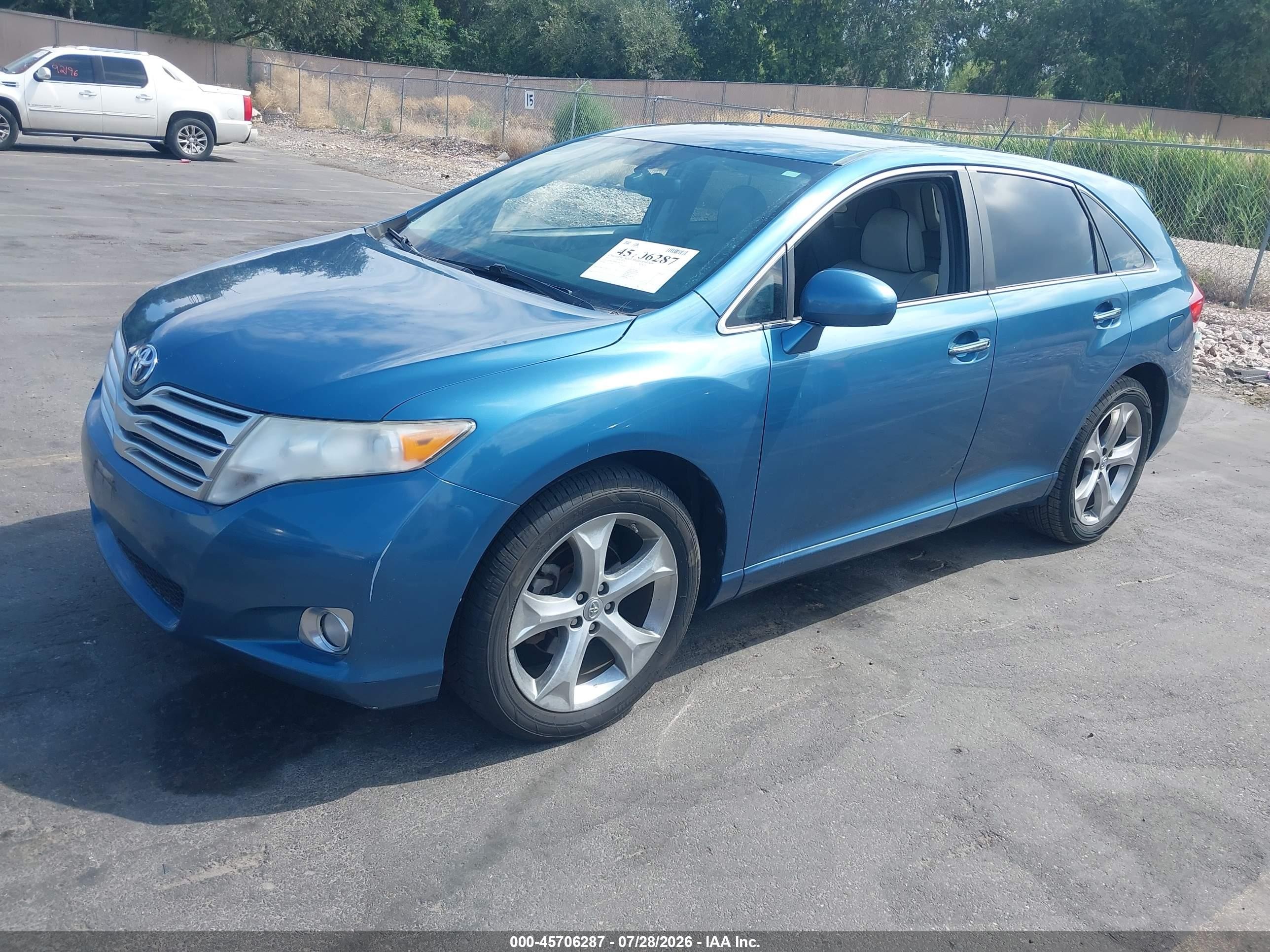 2011 Toyota Venza Base V6 Blue vin: 4T3BK3BB8BU049707