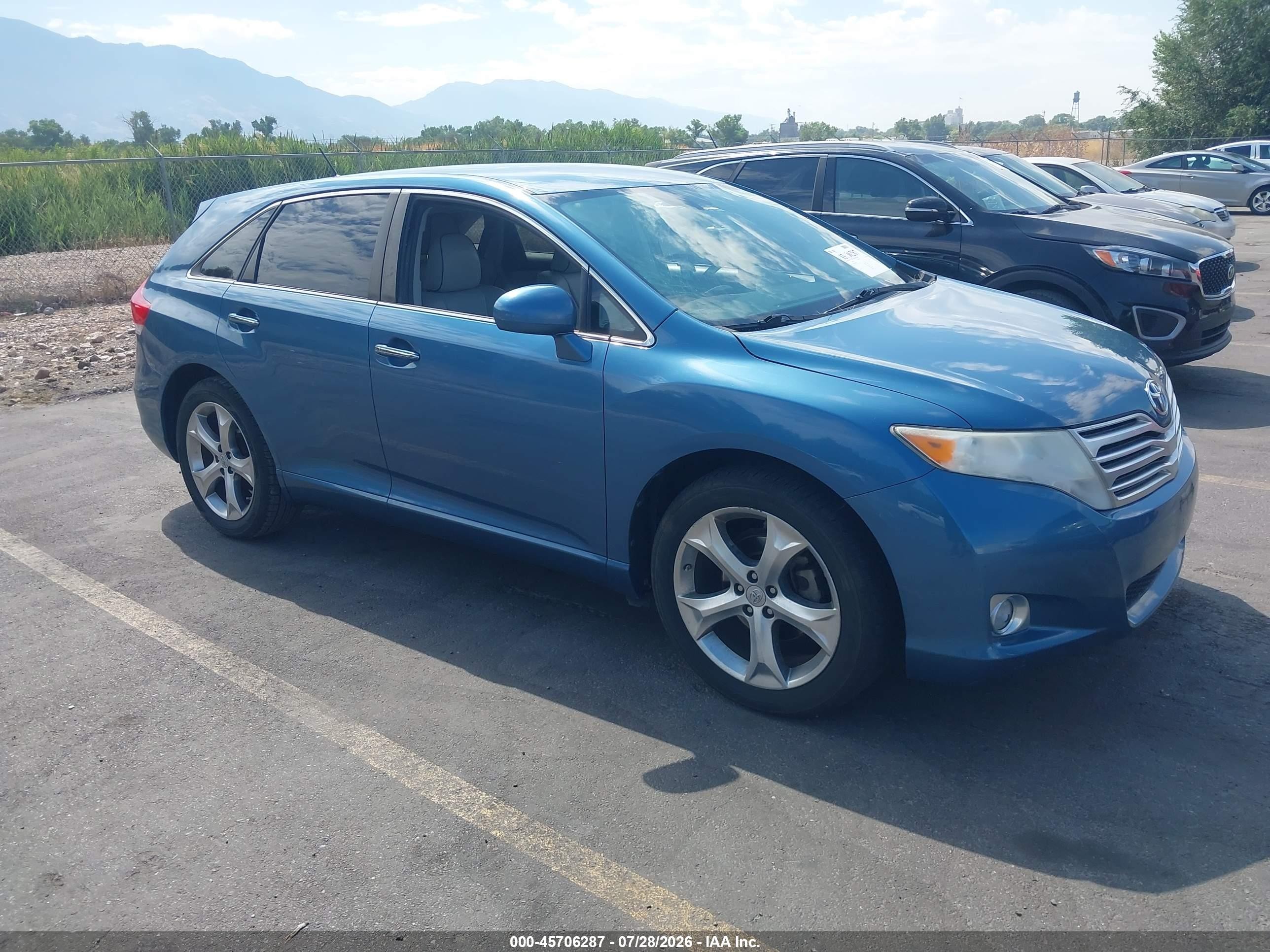 2011 Toyota Venza Base V6 Blue vin: 4T3BK3BB8BU049707