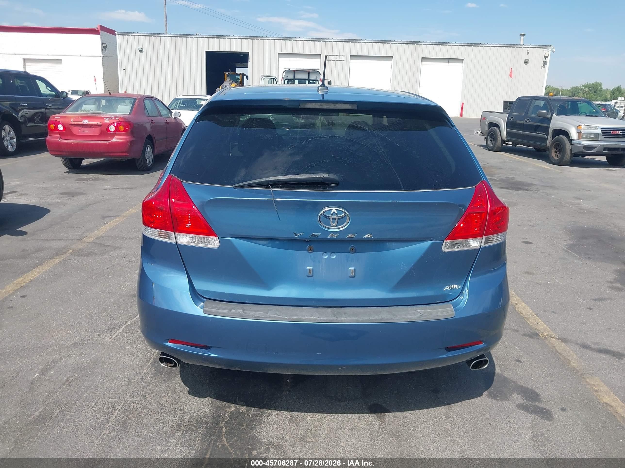 2011 Toyota Venza Base V6 Blue vin: 4T3BK3BB8BU049707