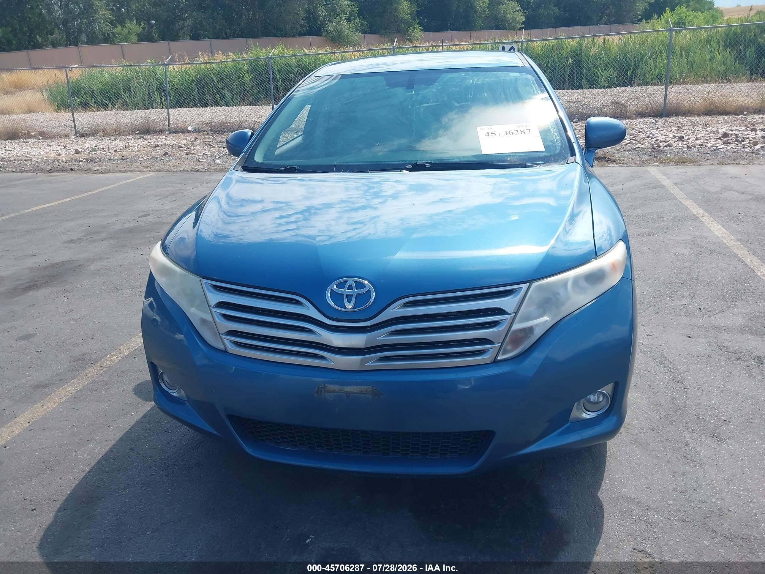 2011 Toyota Venza Base V6 Blue vin: 4T3BK3BB8BU049707