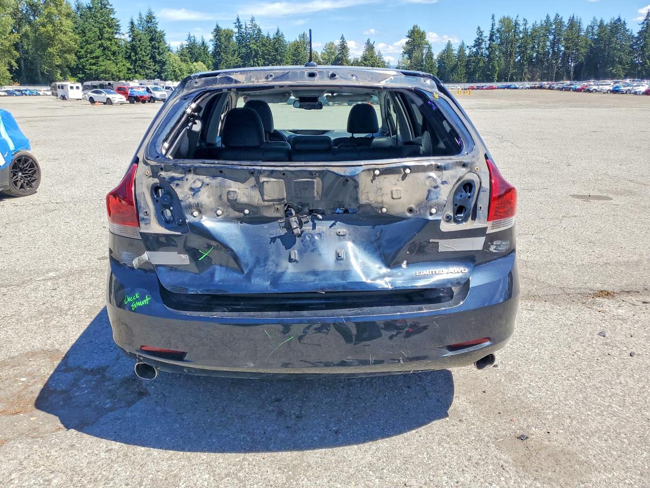 2013 Toyota Venza Limited Синий vin: 4T3BK3BB8DU080135