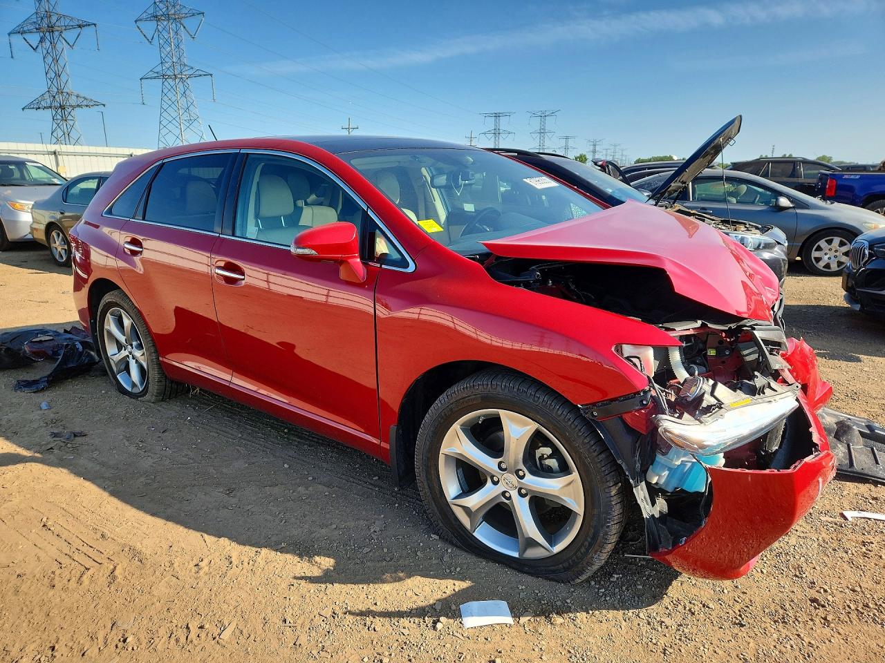 2014 Toyota Venza Limited Red vin: 4T3BK3BB8EU107710