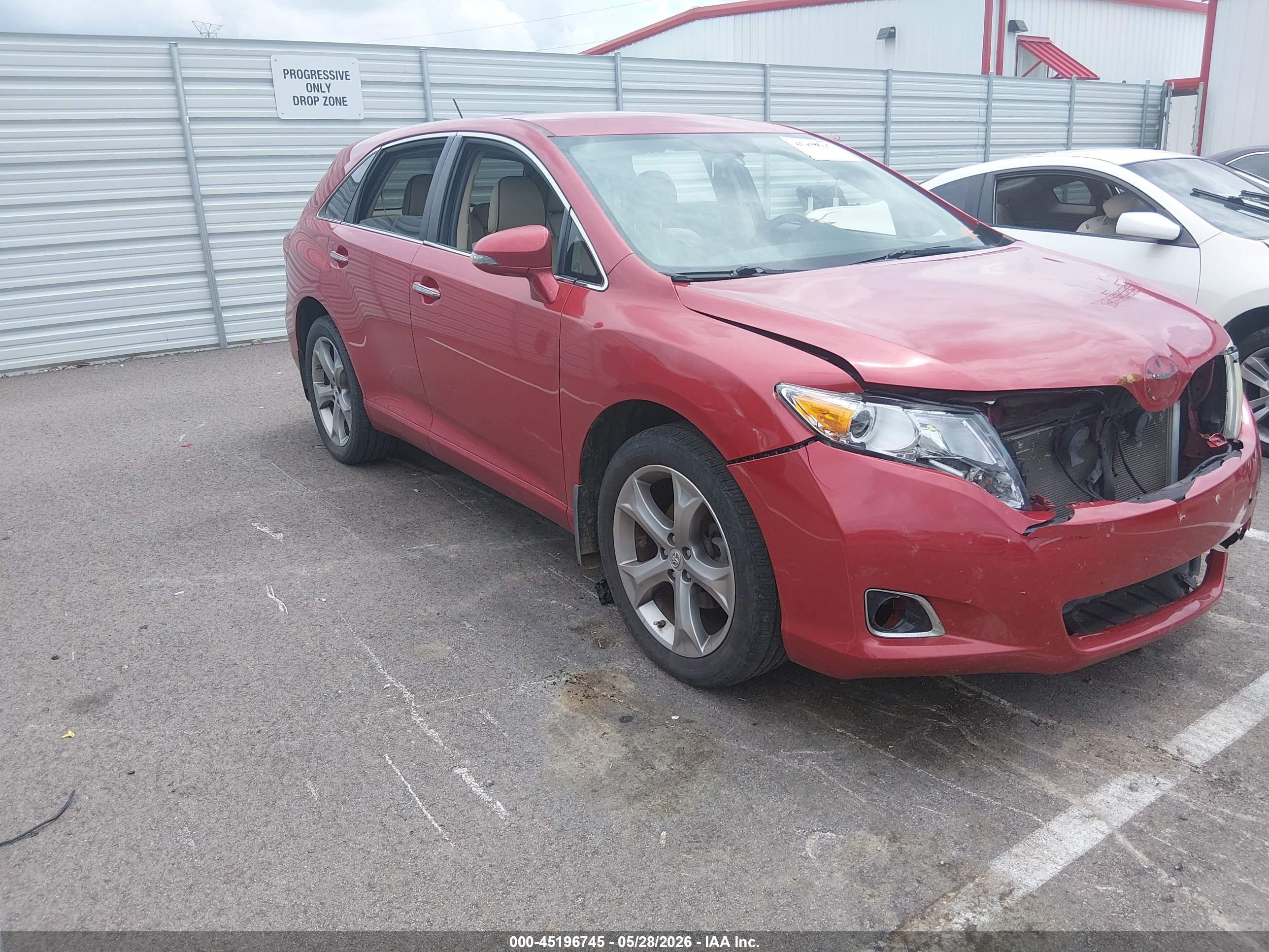 2015 Toyota Venza Xle V6 Красный vin: 4T3BK3BB8FU114609