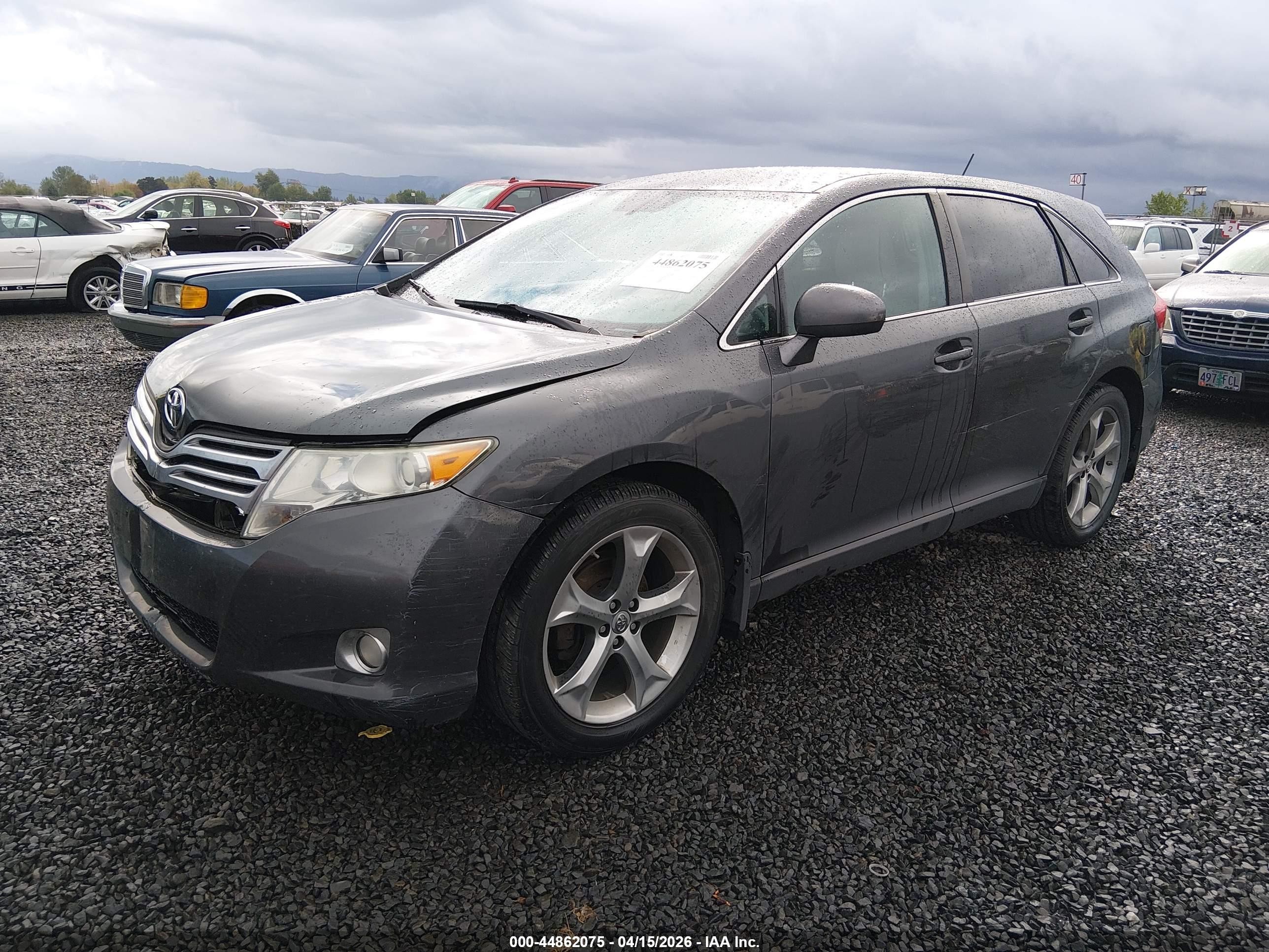 2011 Toyota Venza Base V6 Gray vin: 4T3BK3BB9BU052003