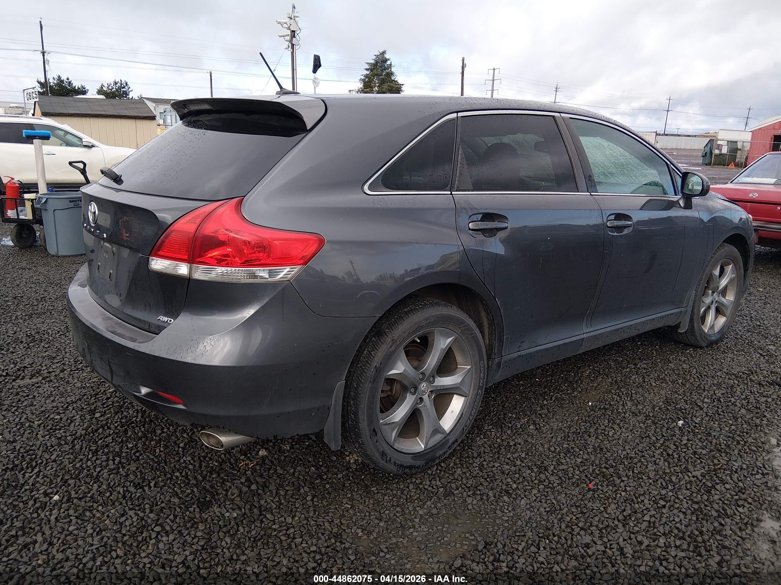 2011 Toyota Venza Base V6 Gray vin: 4T3BK3BB9BU052003