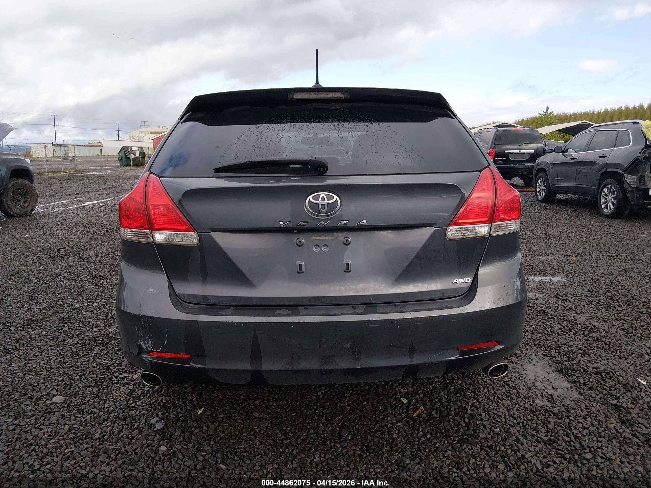 2011 Toyota Venza Base V6 Gray vin: 4T3BK3BB9BU052003
