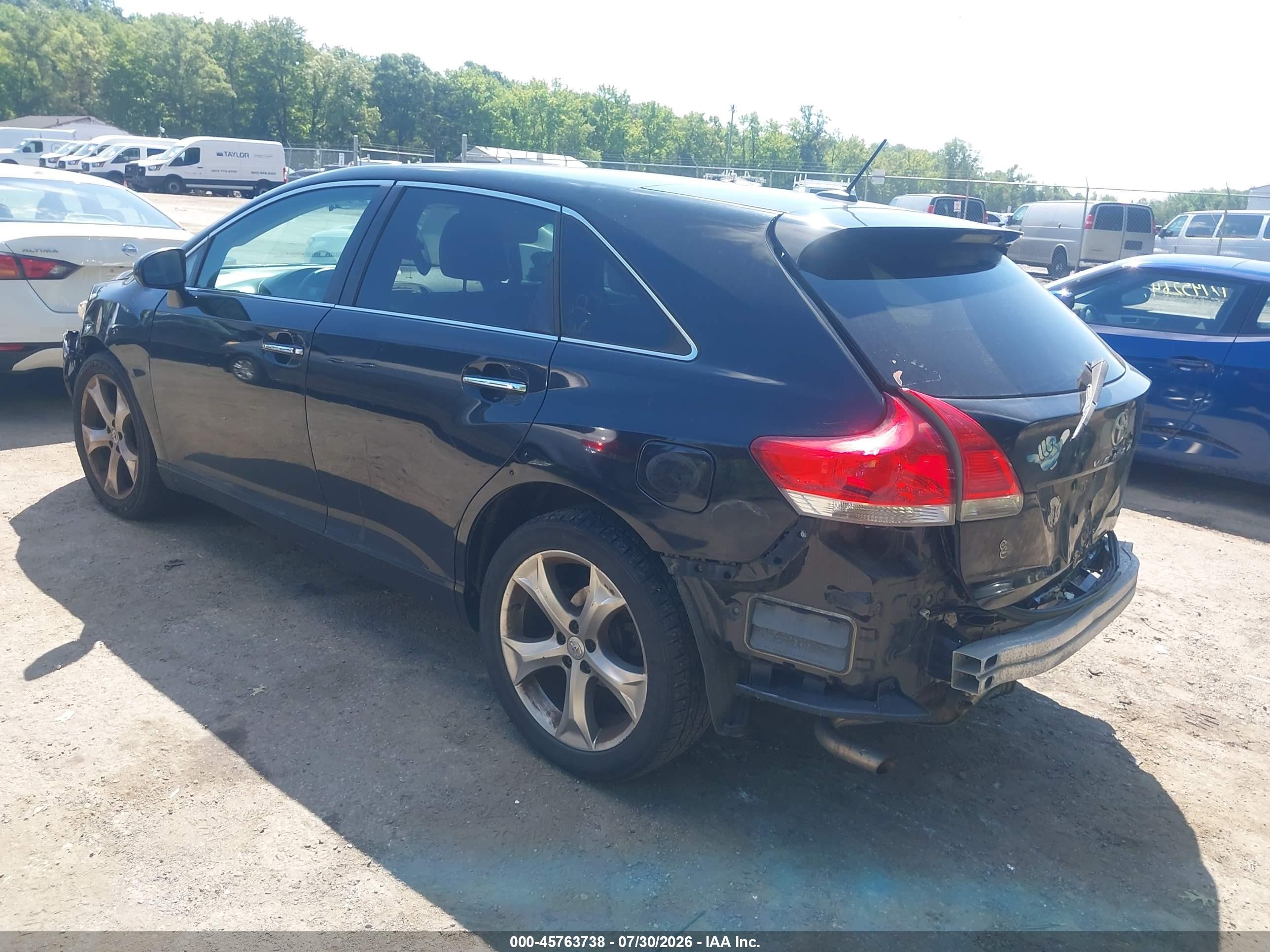 2012 Toyota Venza Limited V6 Black vin: 4T3BK3BB9CU068476