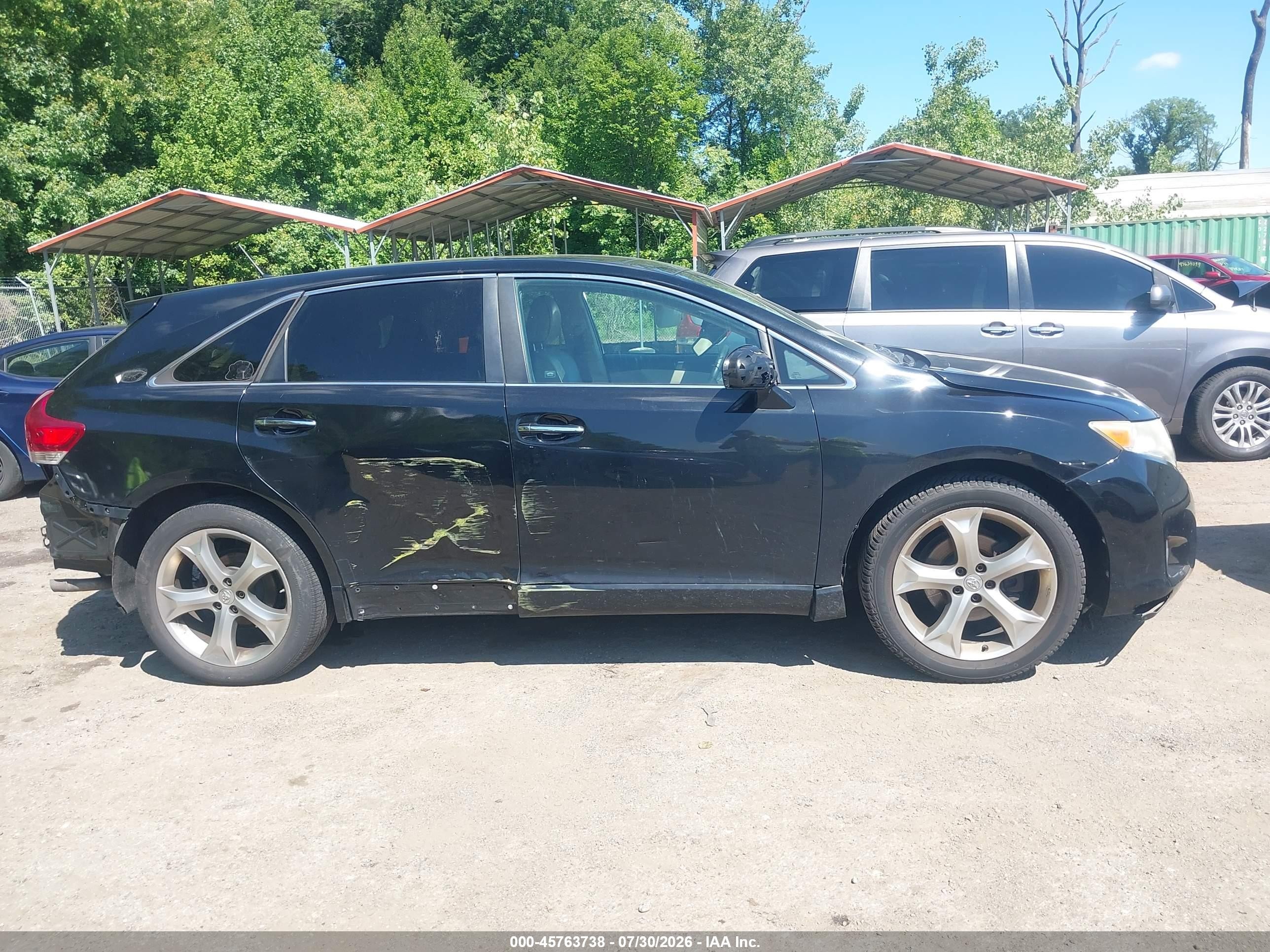 2012 Toyota Venza Limited V6 Black vin: 4T3BK3BB9CU068476