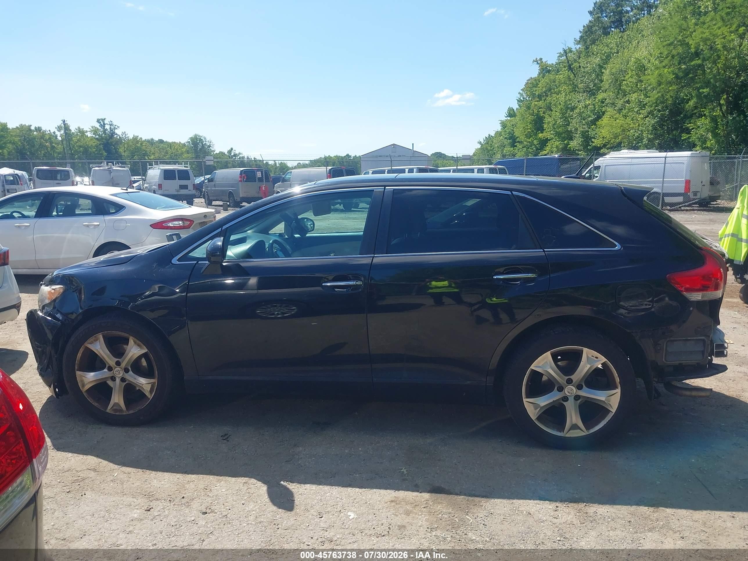 2012 Toyota Venza Limited V6 Black vin: 4T3BK3BB9CU068476