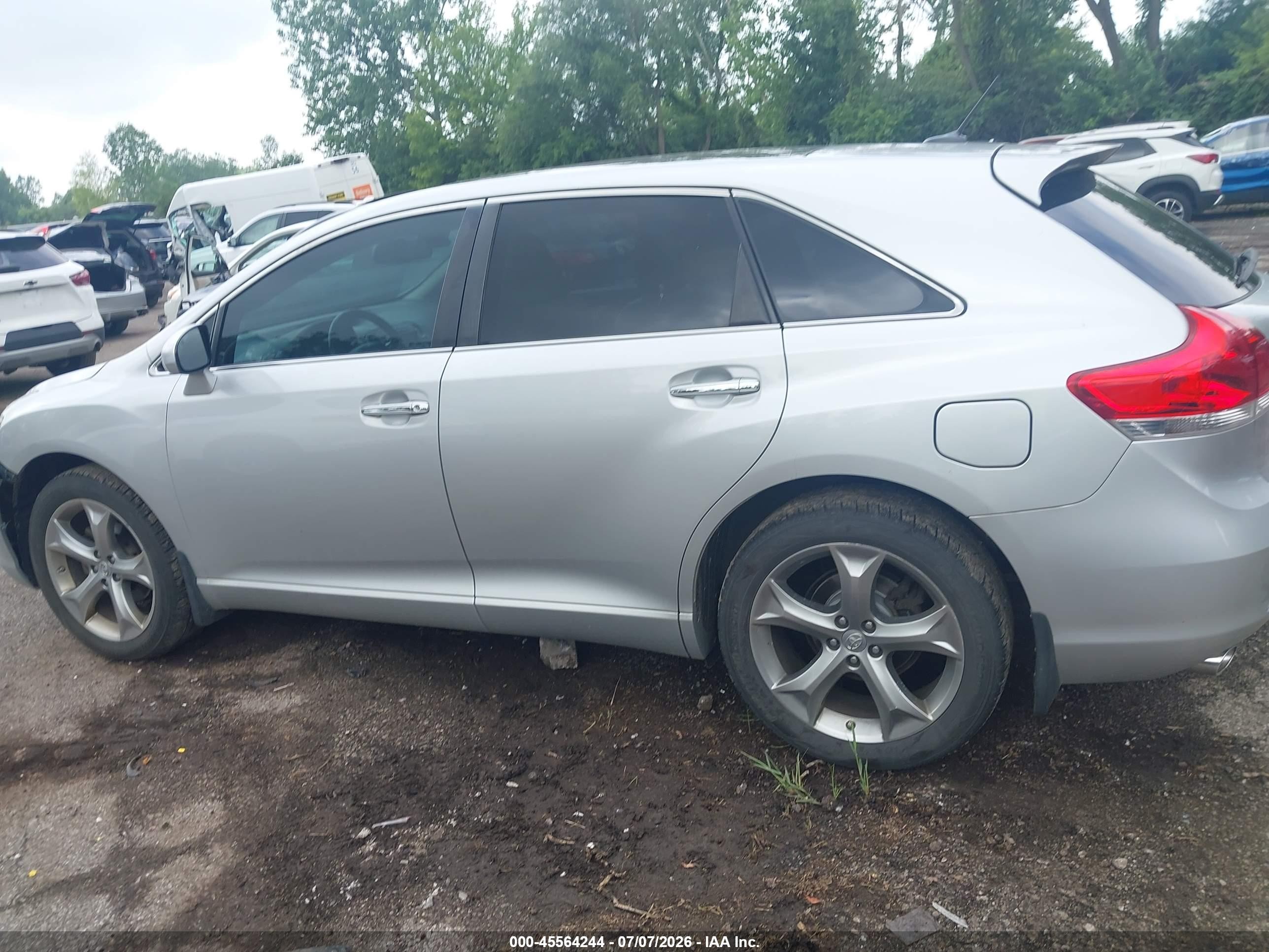 2012 Toyota Venza Limited V6 Silver vin: 4T3BK3BB9CU069711