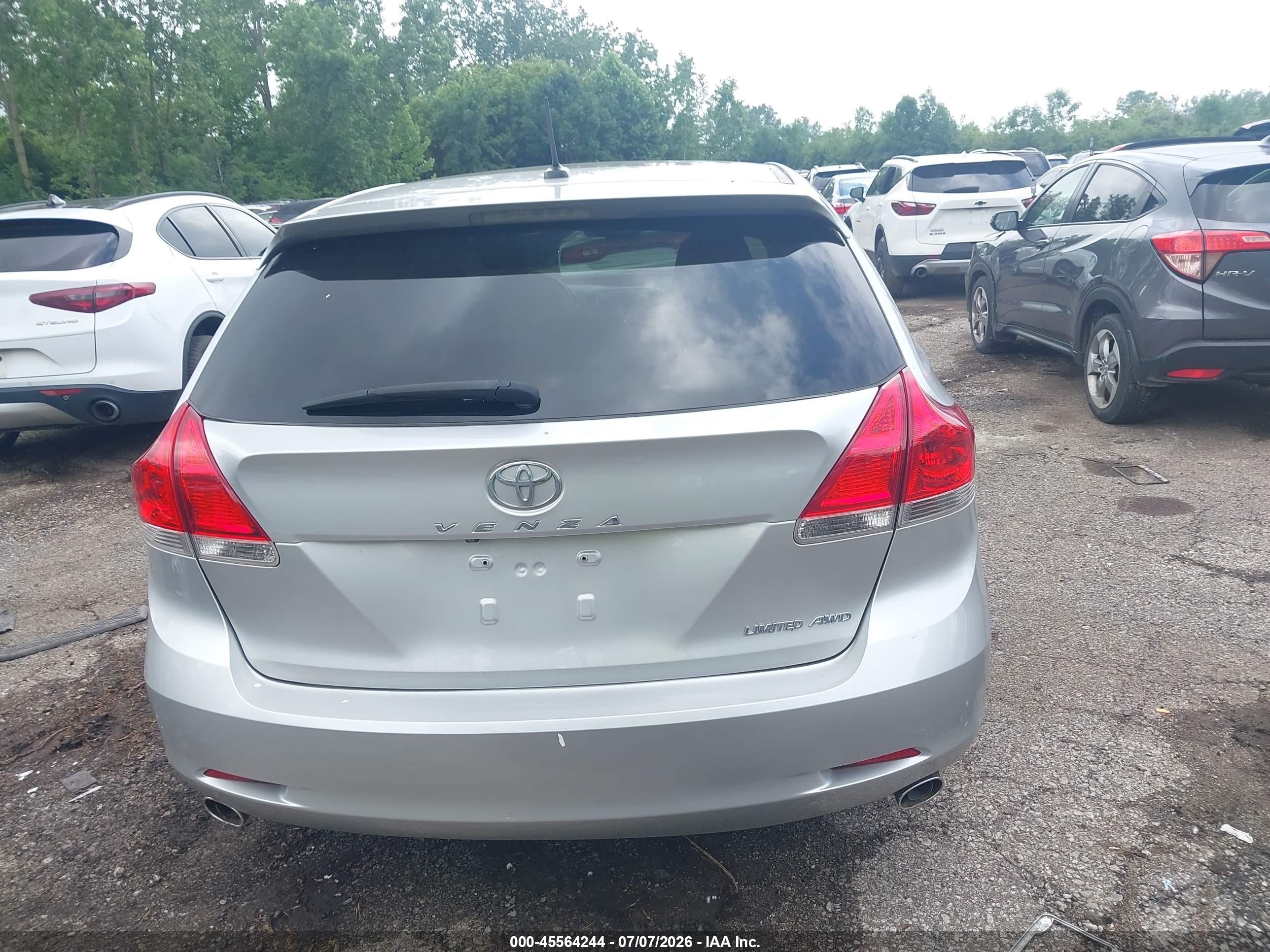 2012 Toyota Venza Limited V6 Silver vin: 4T3BK3BB9CU069711