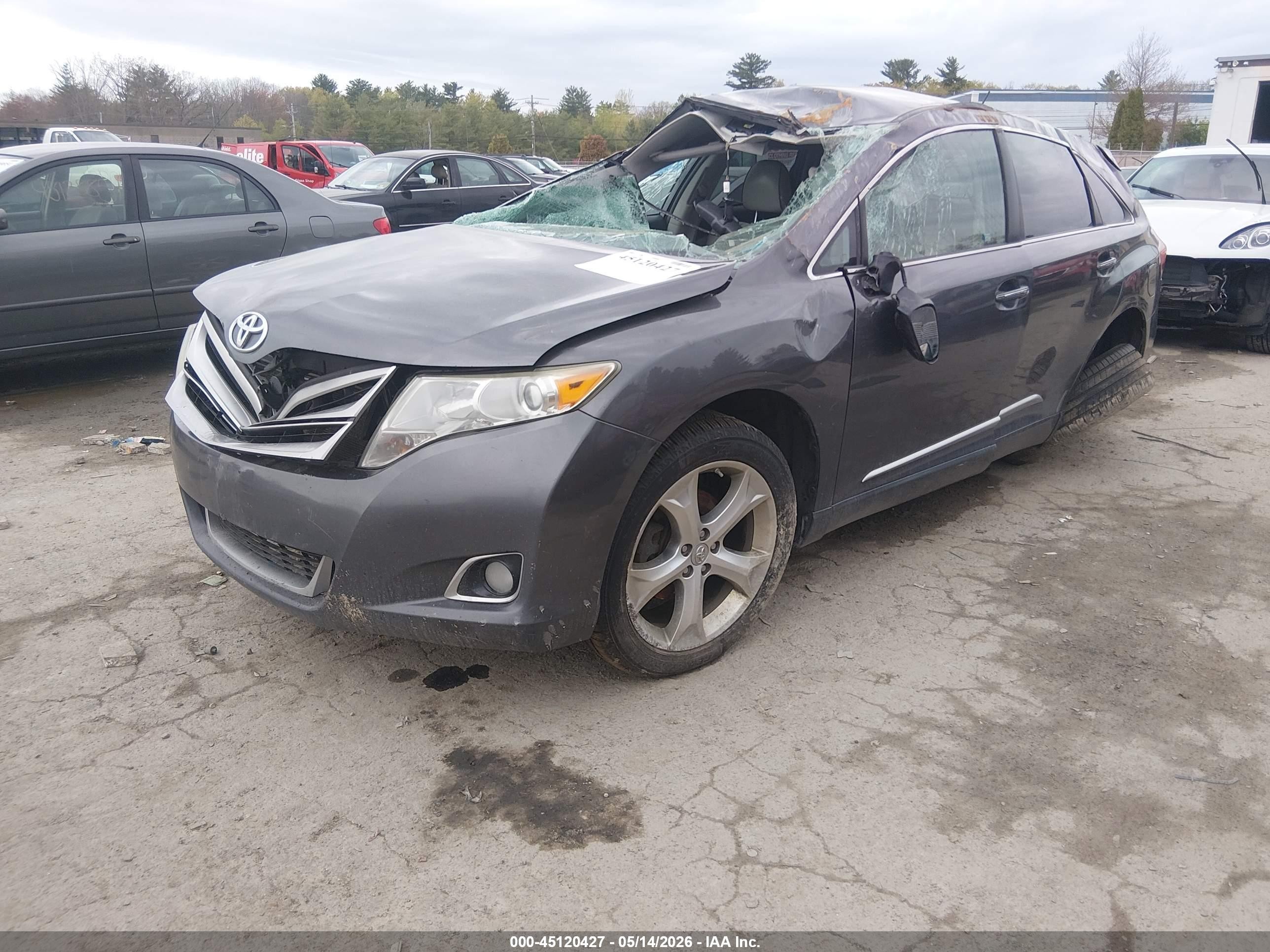 2015 Toyota Venza Xle V6 Gray vin: 4T3BK3BB9FU109354
