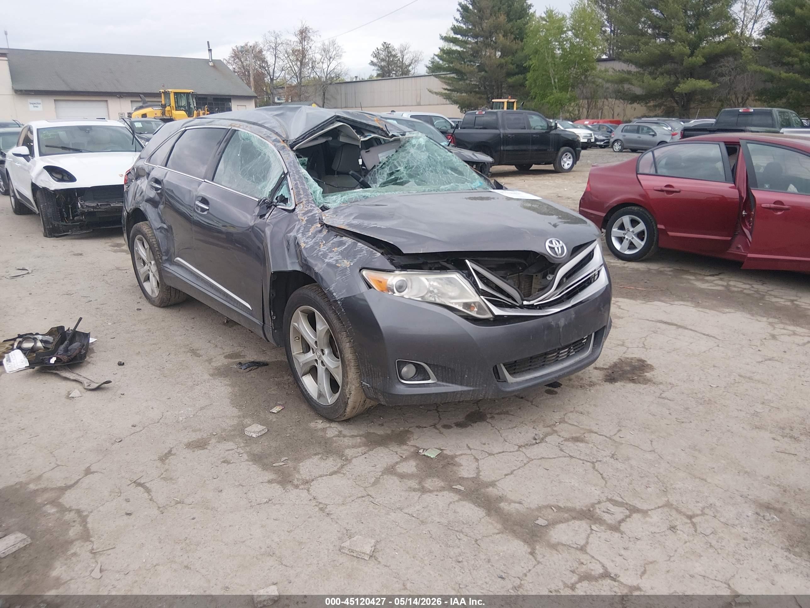 2015 Toyota Venza Xle V6 Gray vin: 4T3BK3BB9FU109354