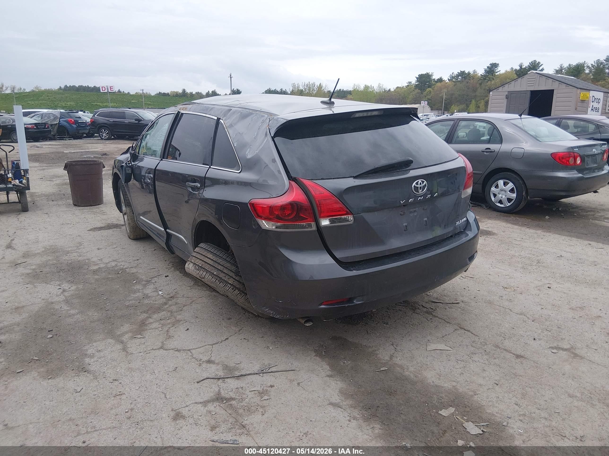 2015 Toyota Venza Xle V6 Gray vin: 4T3BK3BB9FU109354