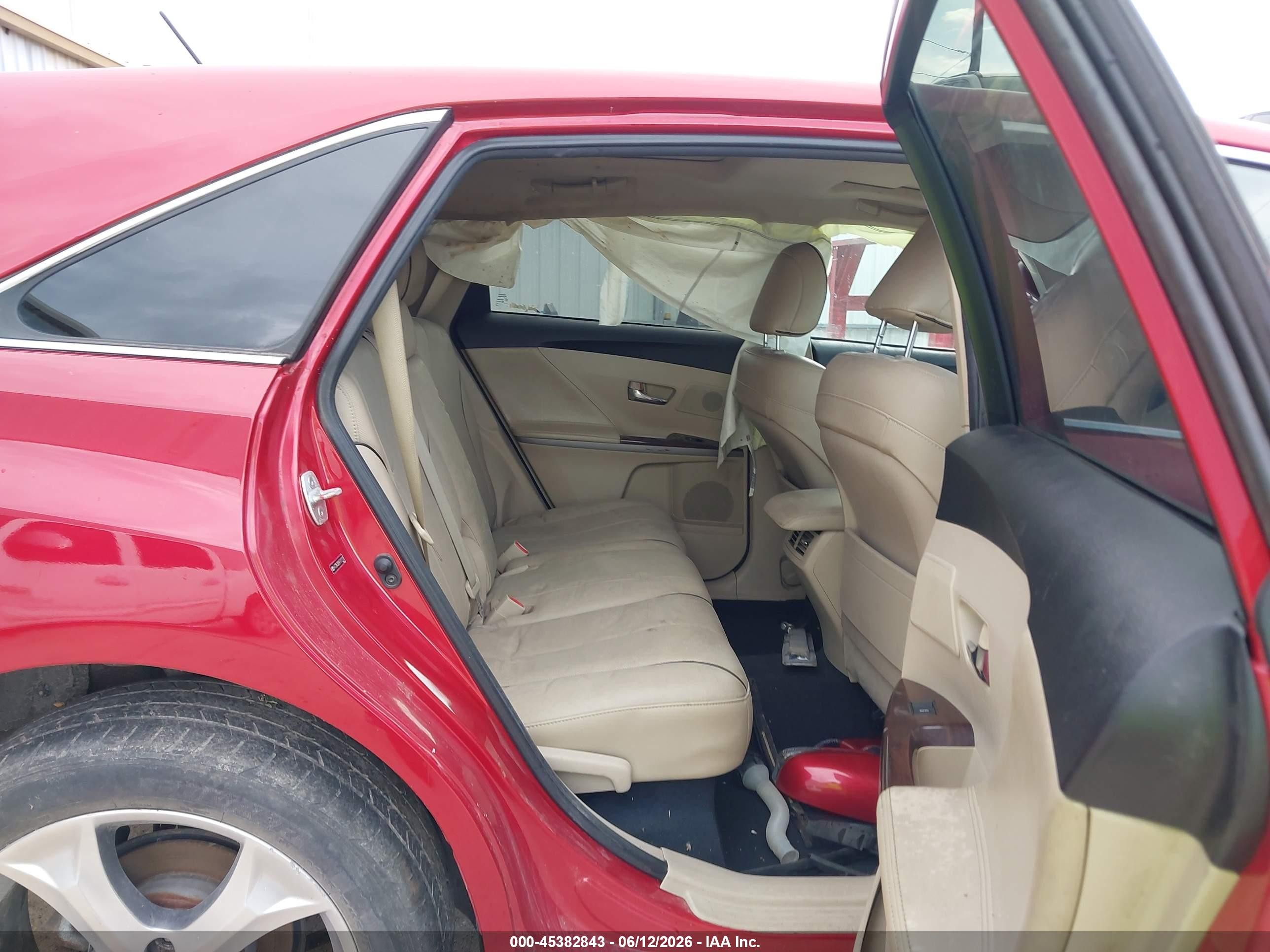 2015 Toyota Venza Limited V6 Red vin: 4T3BK3BB9FU111119