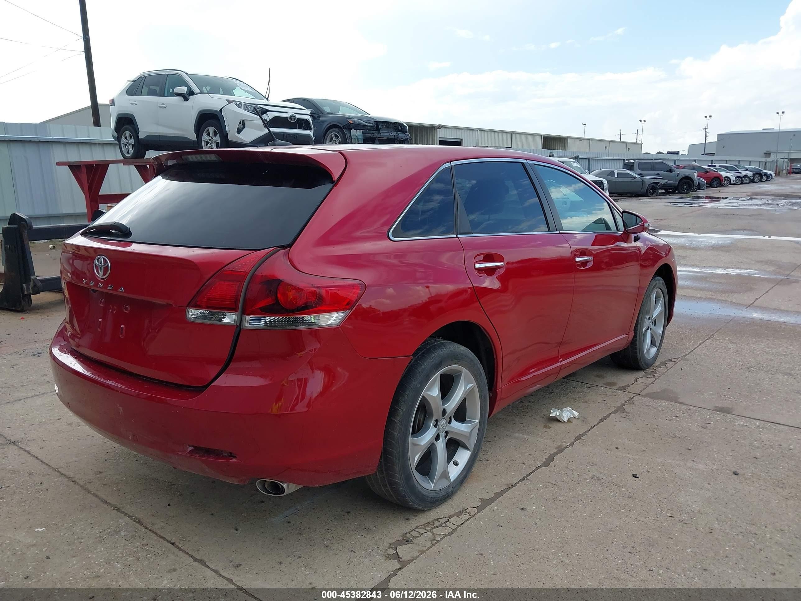2015 Toyota Venza Limited V6 Red vin: 4T3BK3BB9FU111119