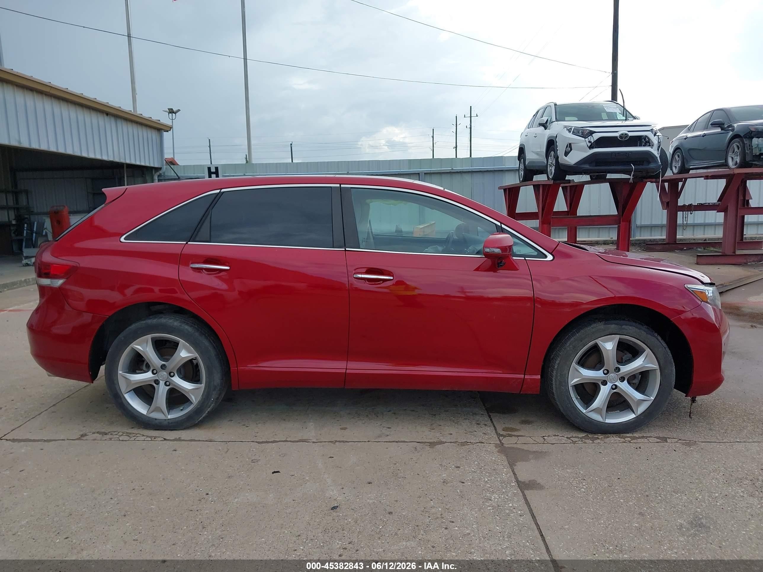 2015 Toyota Venza Limited V6 Red vin: 4T3BK3BB9FU111119