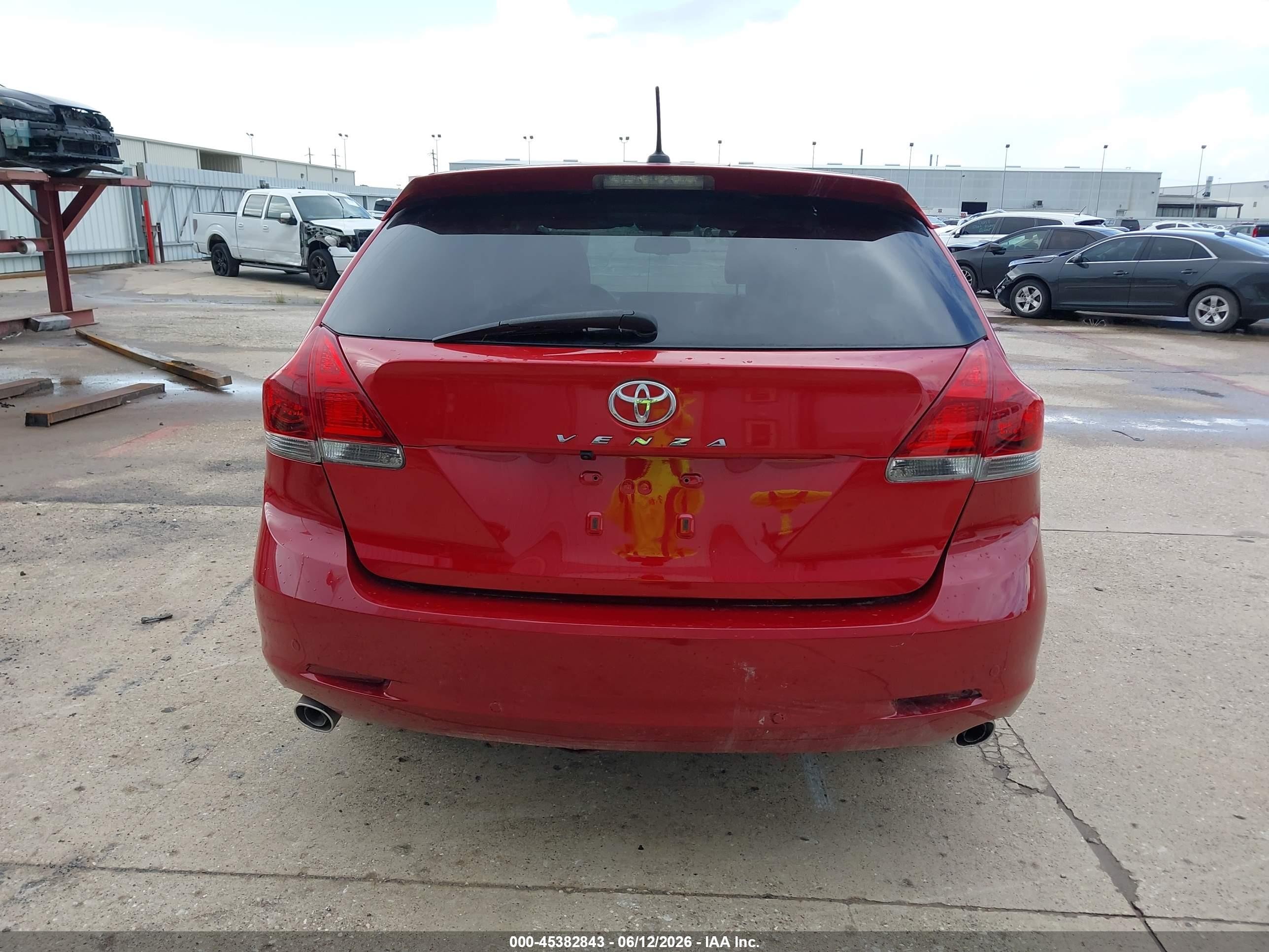 2015 Toyota Venza Limited V6 Red vin: 4T3BK3BB9FU111119