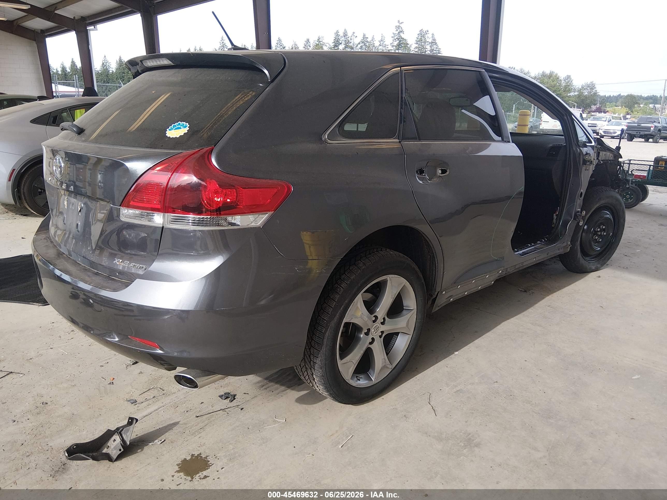 2015 Toyota Venza Xle V6 Gray vin: 4T3BK3BB9FU113095