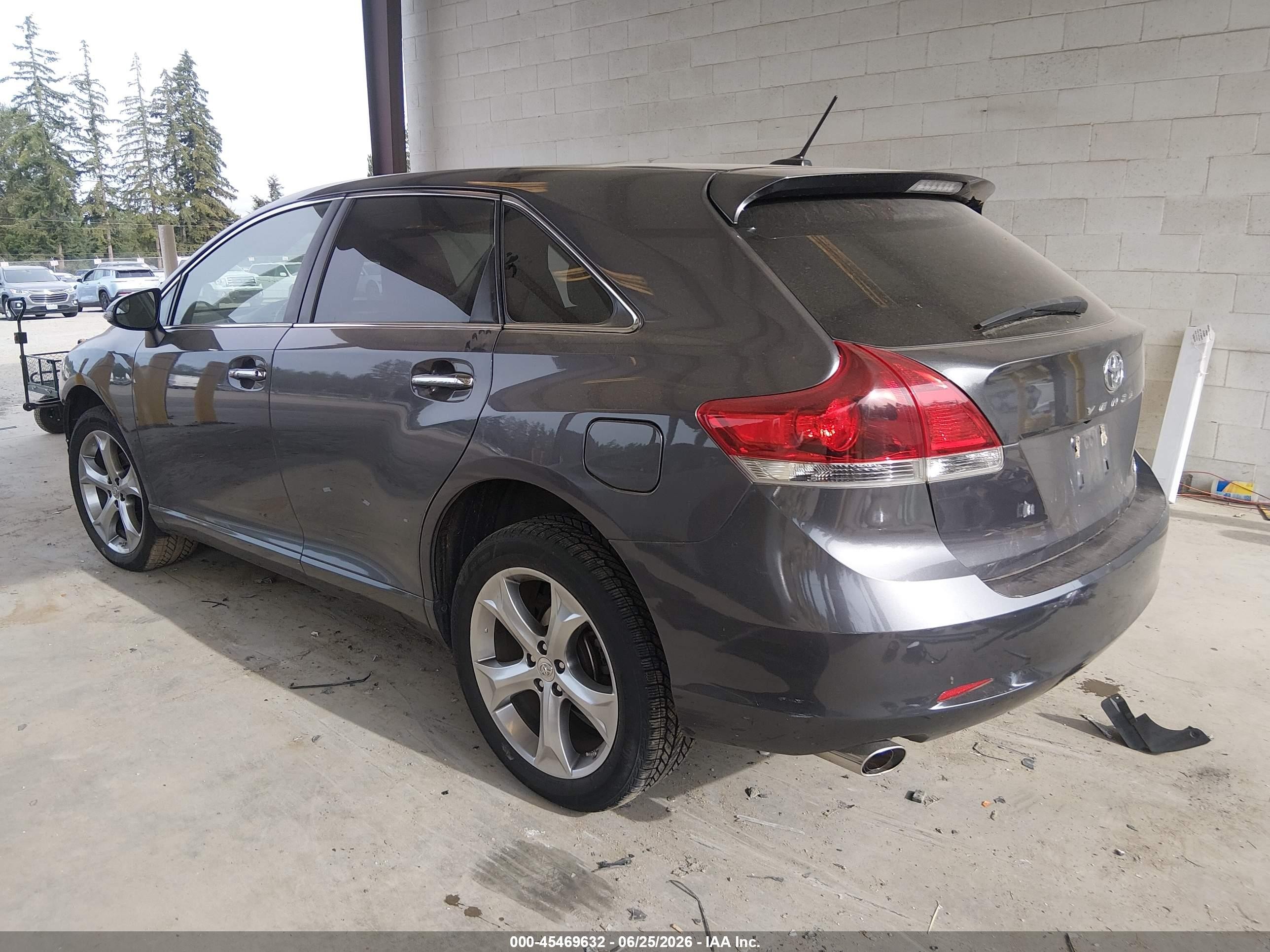 2015 Toyota Venza Xle V6 Gray vin: 4T3BK3BB9FU113095