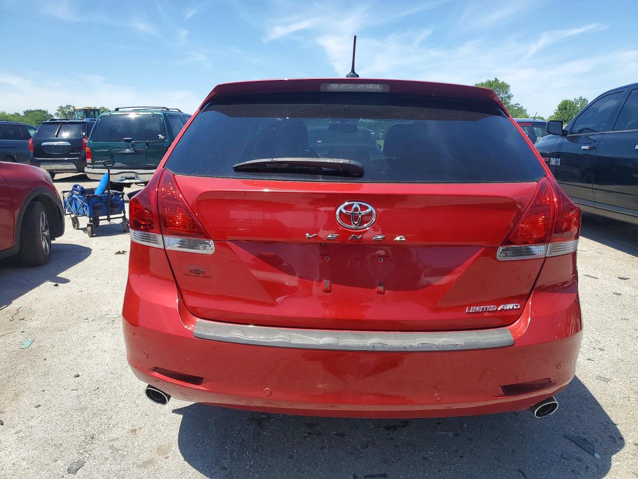 2015 Toyota Venza Xle Red vin: 4T3BK3BB9FU113341