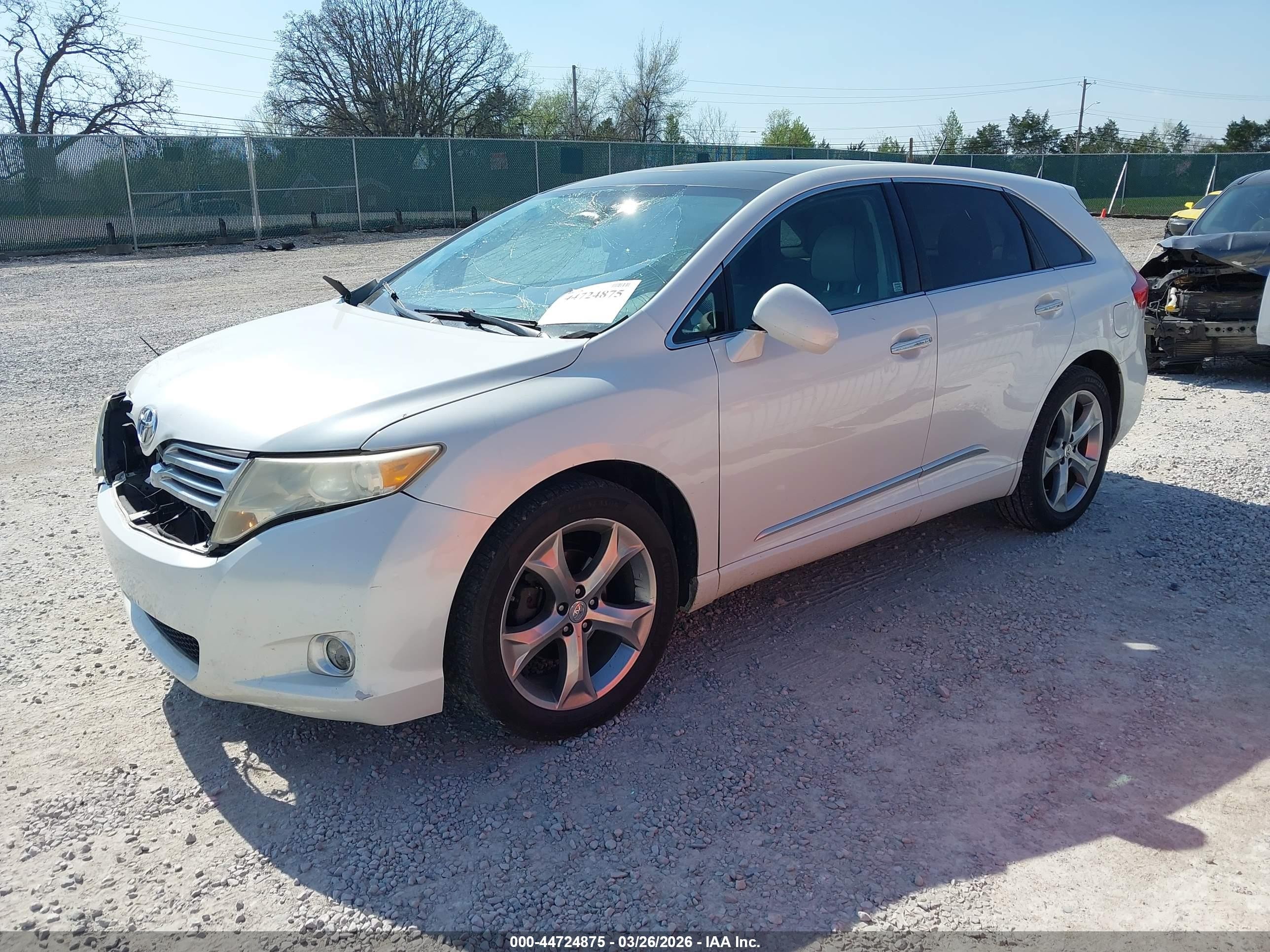 2012 Toyota Venza Limited V6 White vin: 4T3BK3BBXCU066011