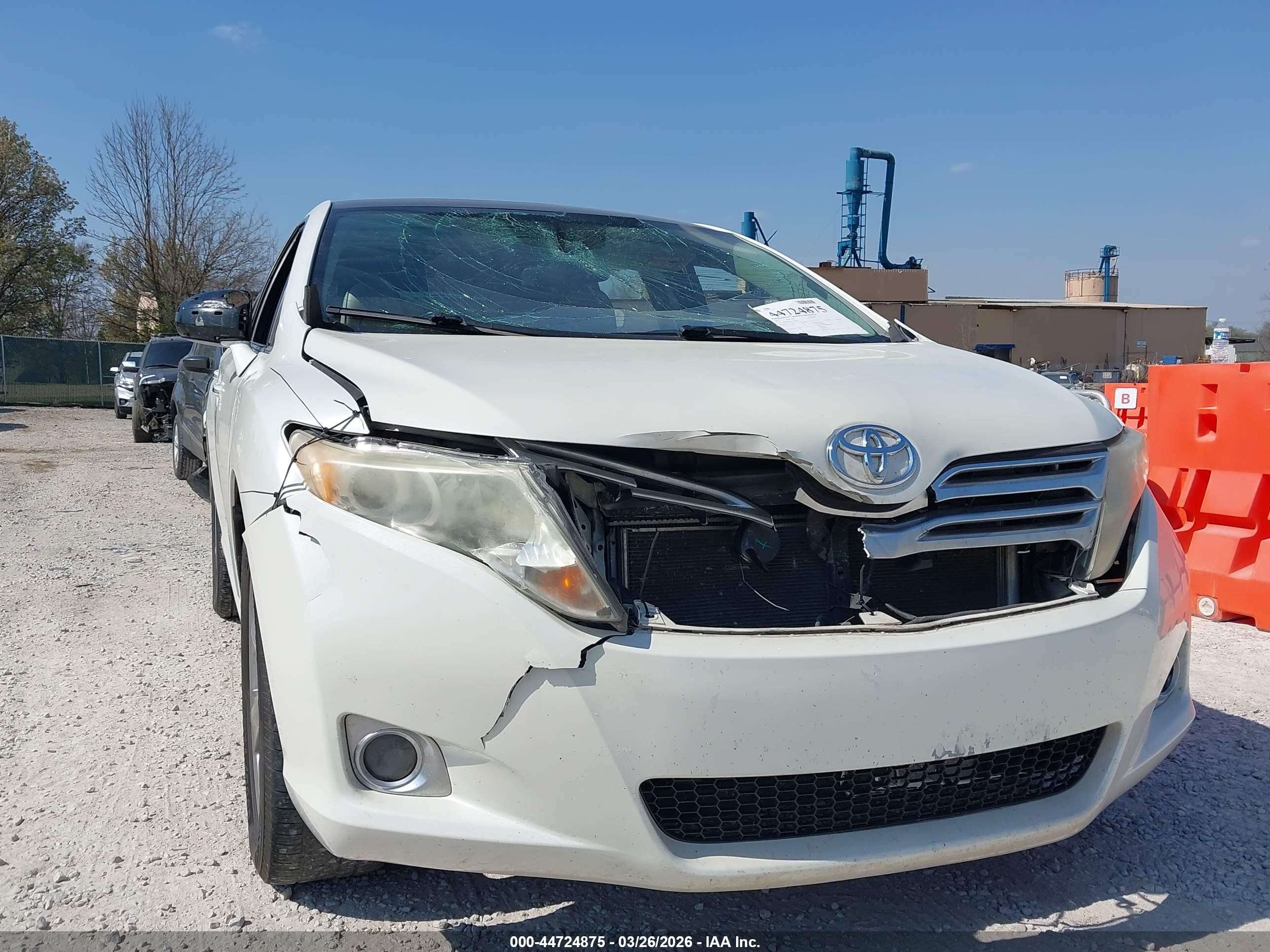 2012 Toyota Venza Limited V6 White vin: 4T3BK3BBXCU066011
