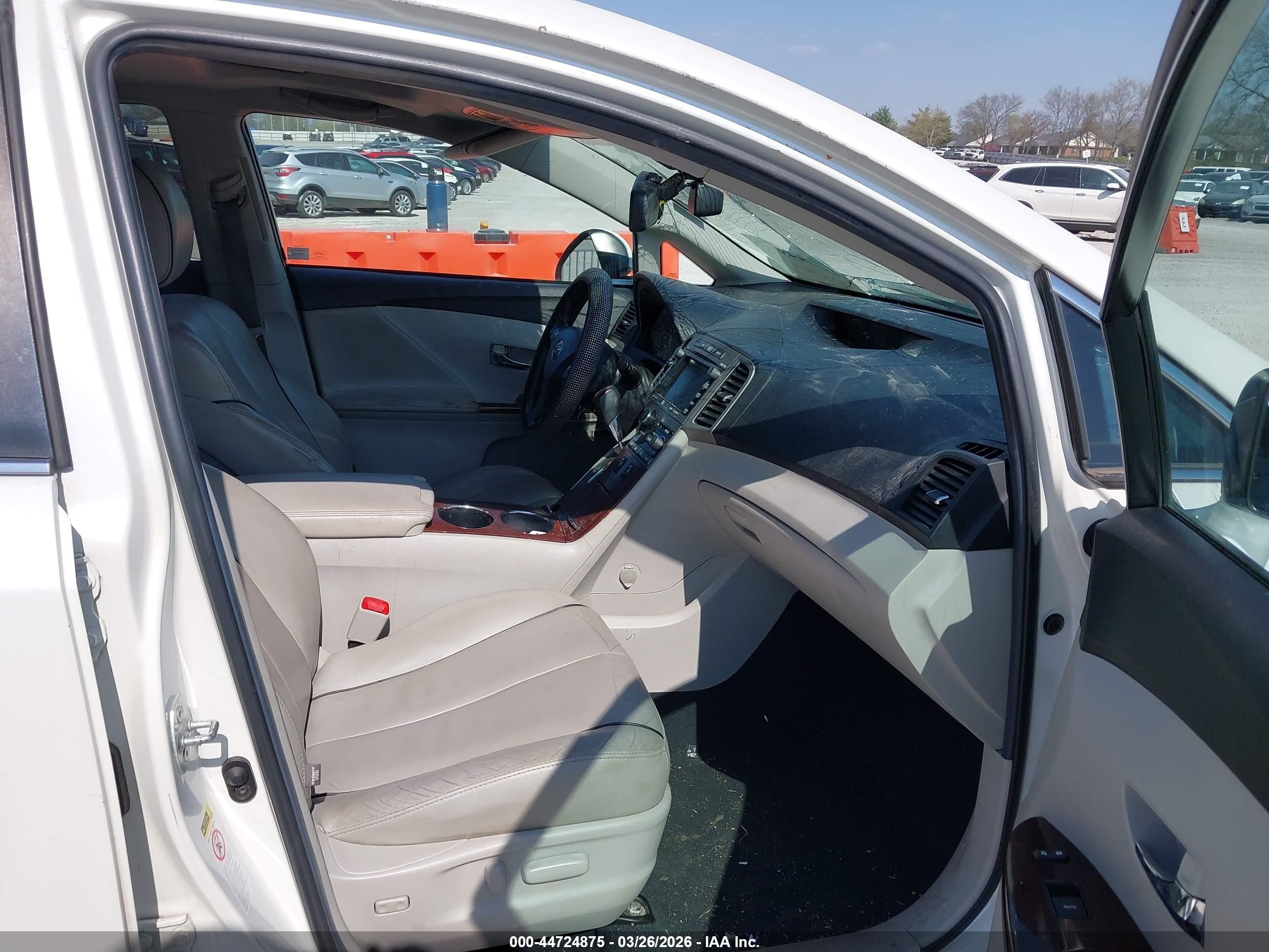 2012 Toyota Venza Limited V6 White vin: 4T3BK3BBXCU066011