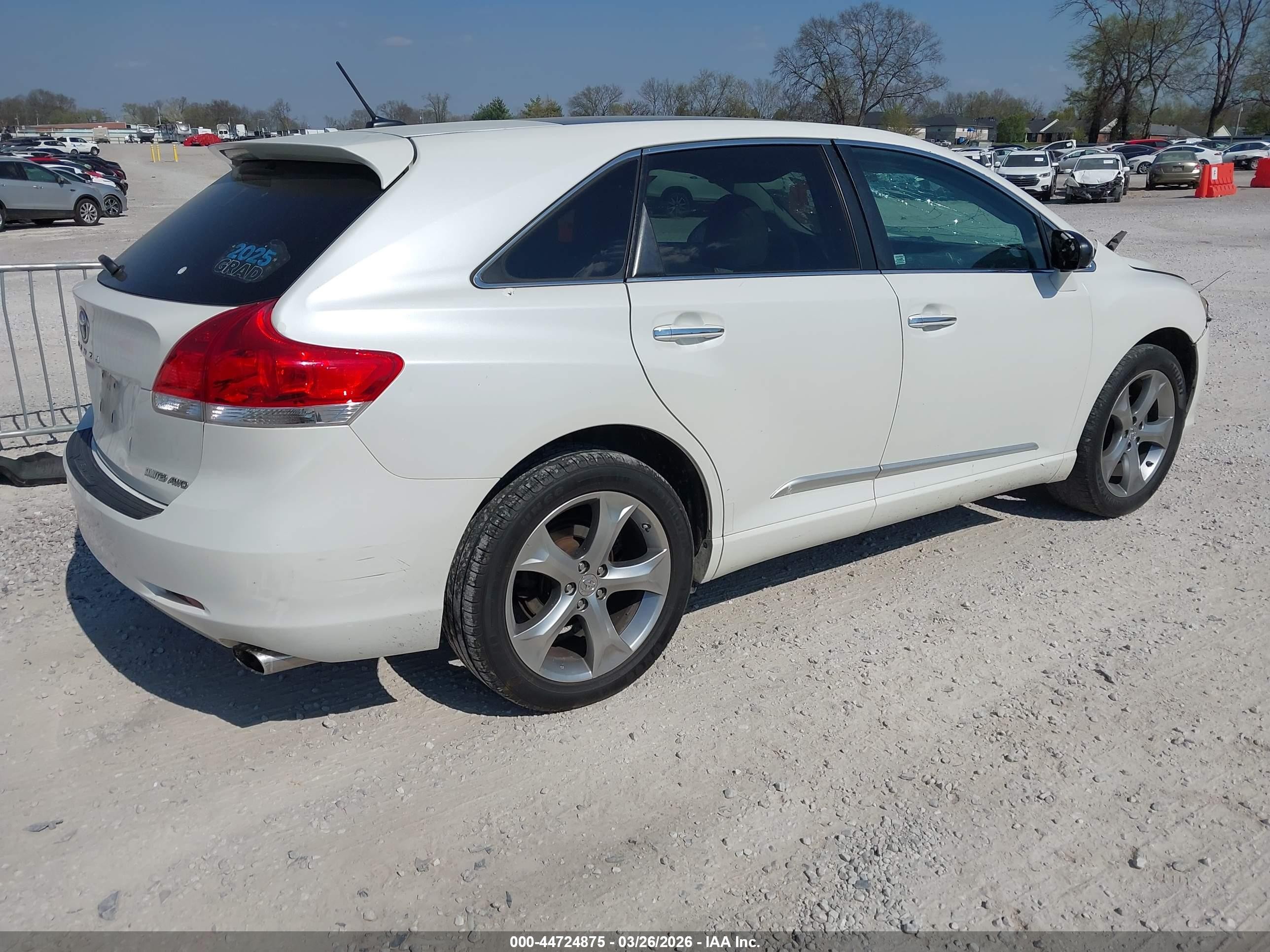 2012 Toyota Venza Limited V6 White vin: 4T3BK3BBXCU066011