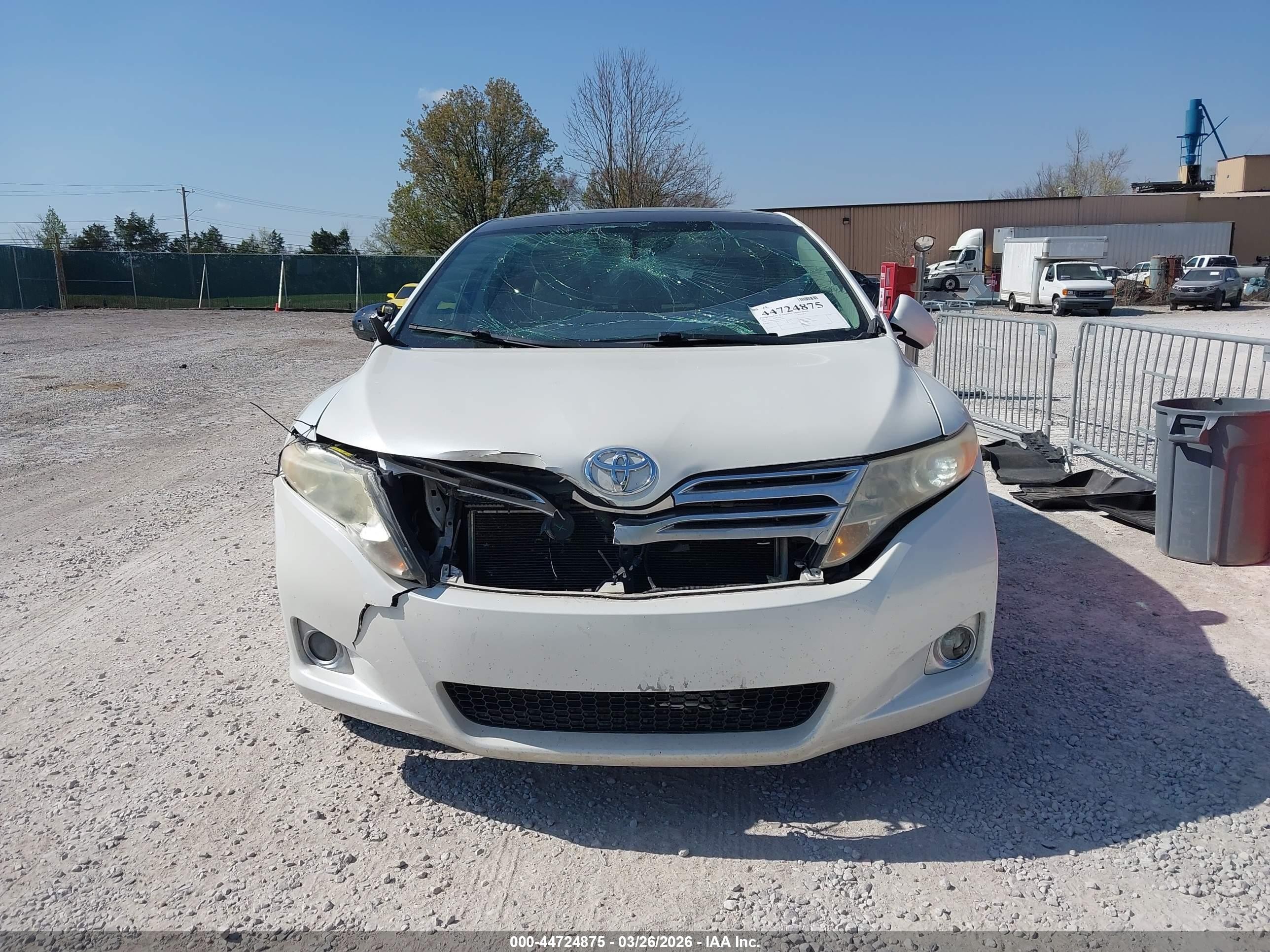 2012 Toyota Venza Limited V6 White vin: 4T3BK3BBXCU066011