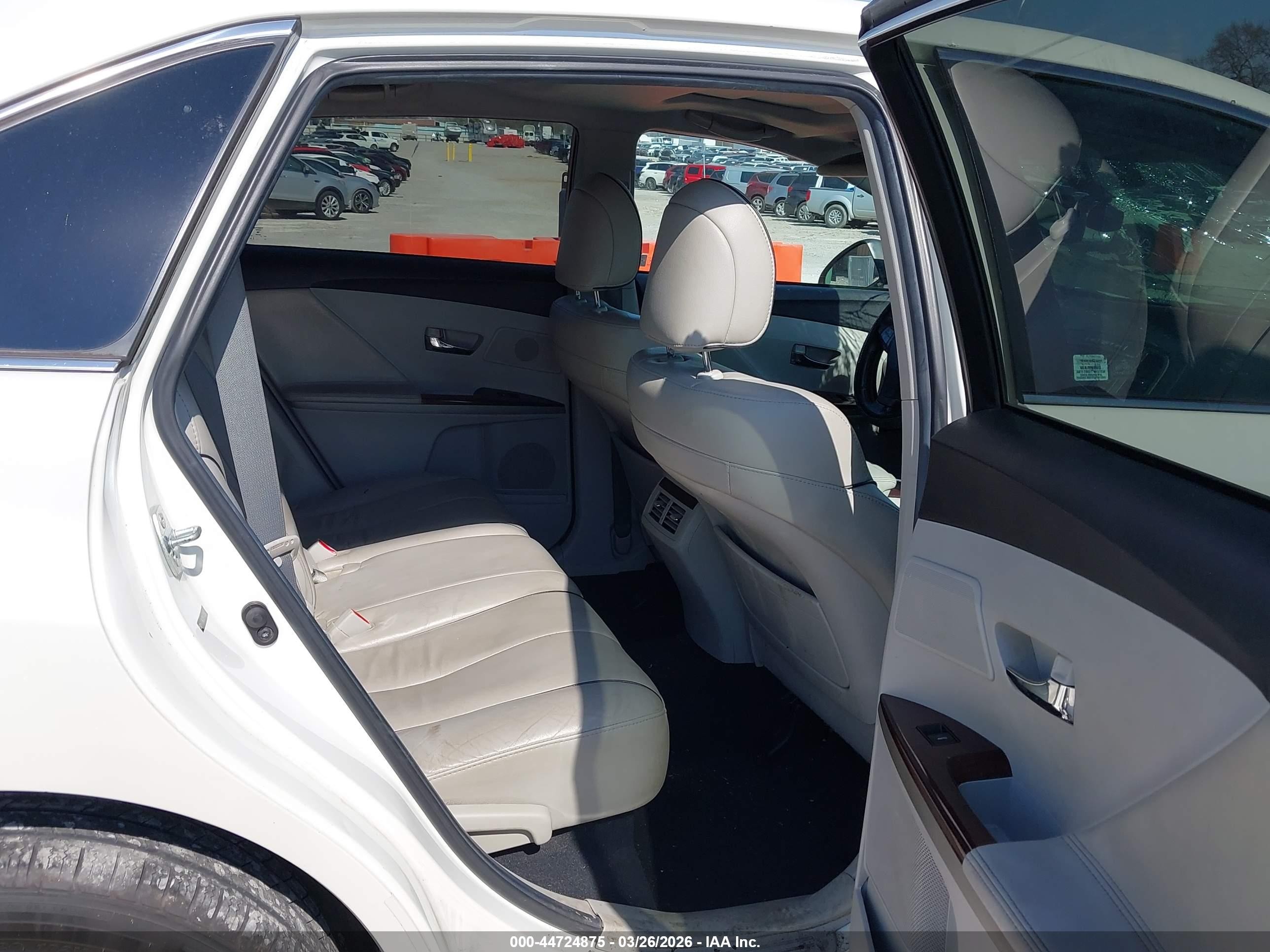 2012 Toyota Venza Limited V6 White vin: 4T3BK3BBXCU066011