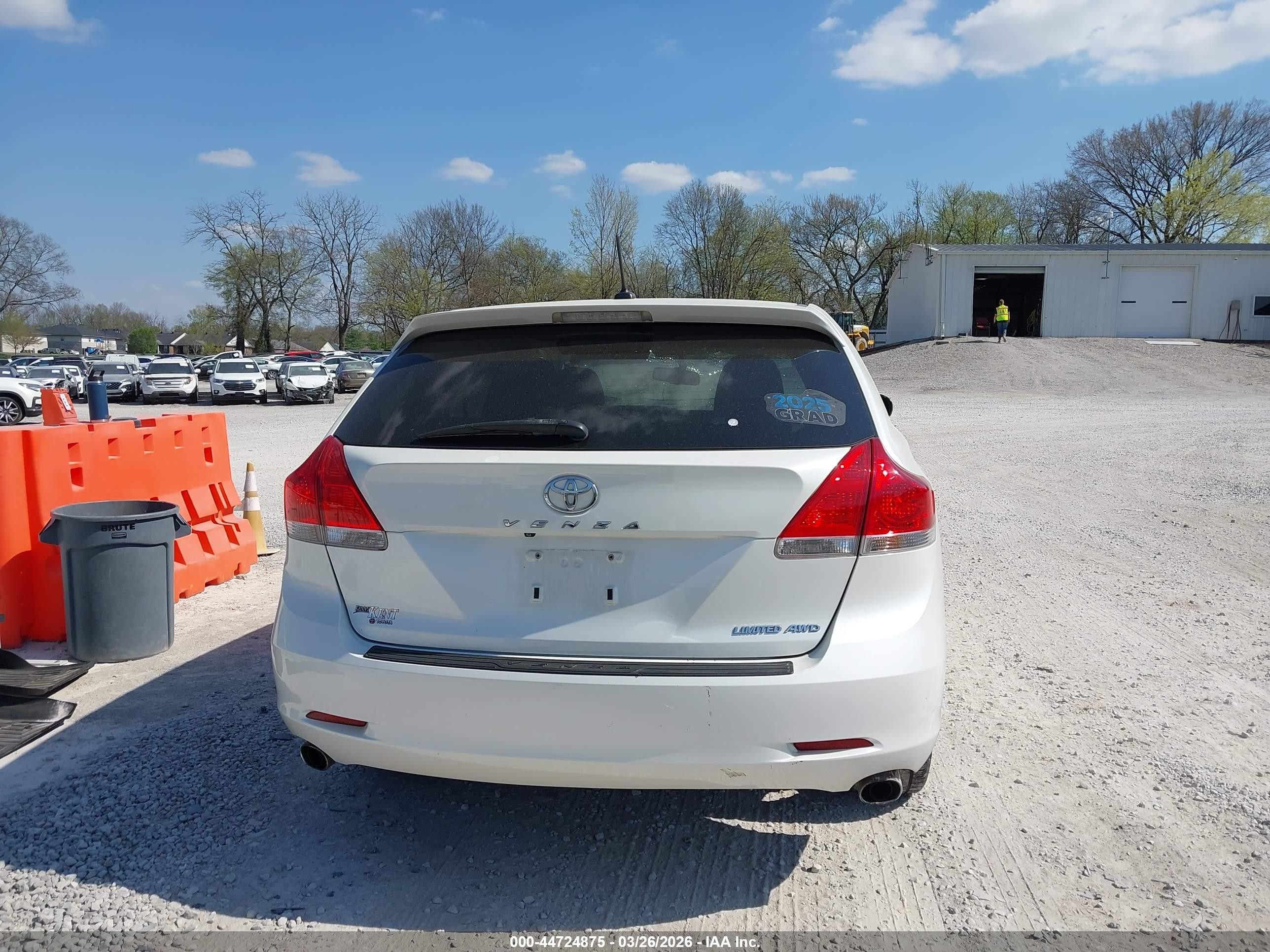 2012 Toyota Venza Limited V6 White vin: 4T3BK3BBXCU066011