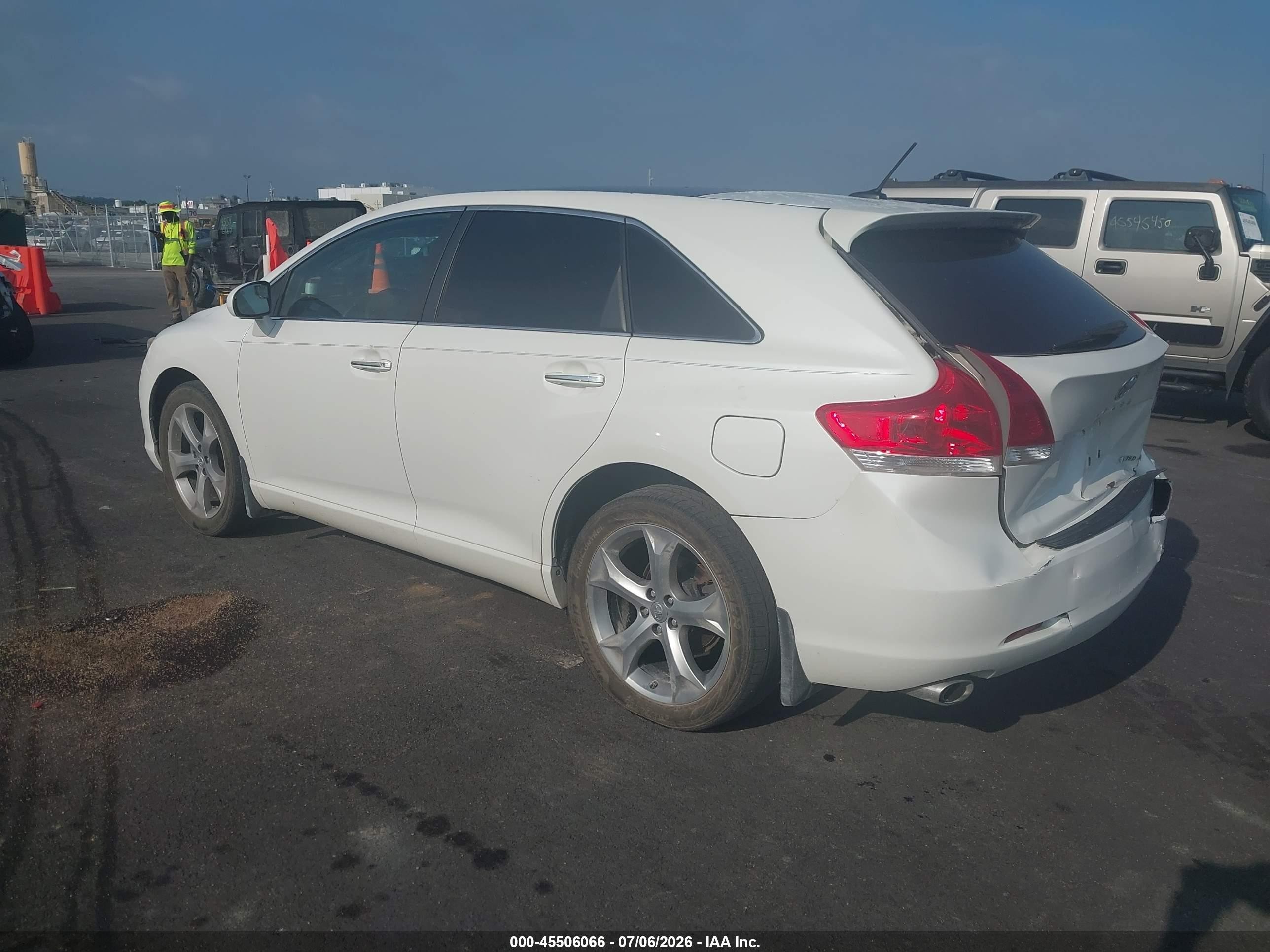2012 Toyota Venza Limited V6 White vin: 4T3BK3BBXCU067028