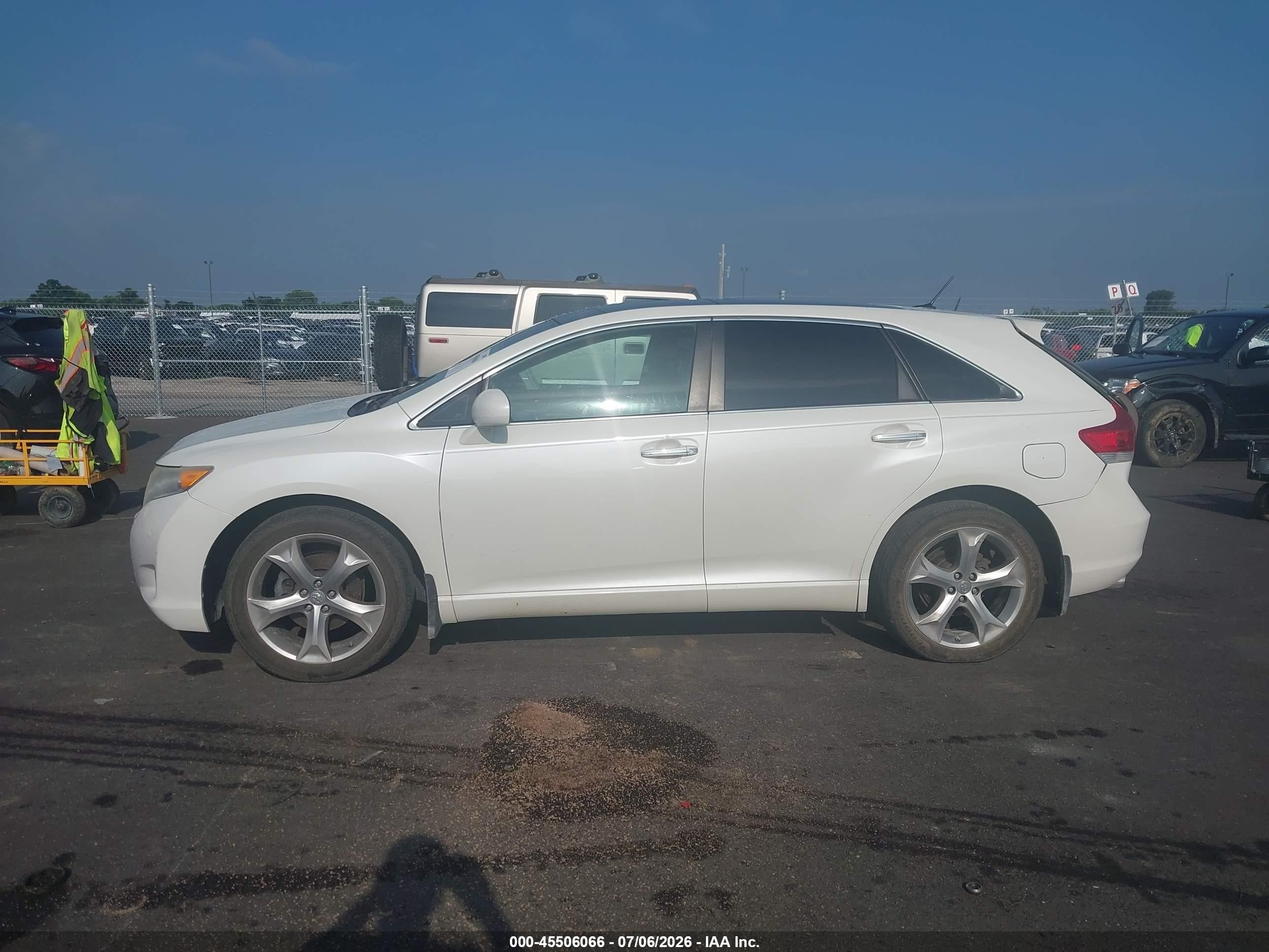 2012 Toyota Venza Limited V6 White vin: 4T3BK3BBXCU067028