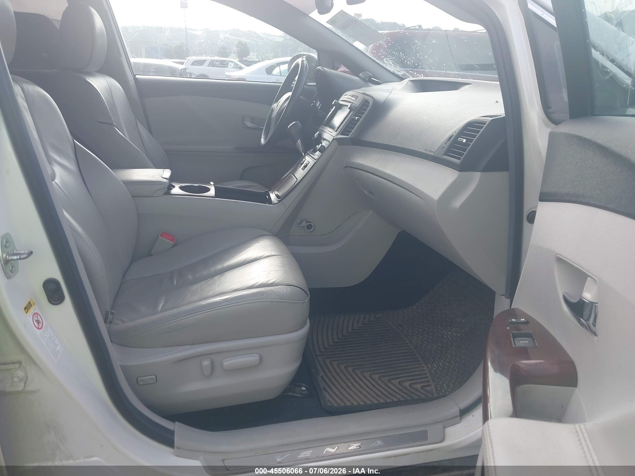 2012 Toyota Venza Limited V6 White vin: 4T3BK3BBXCU067028