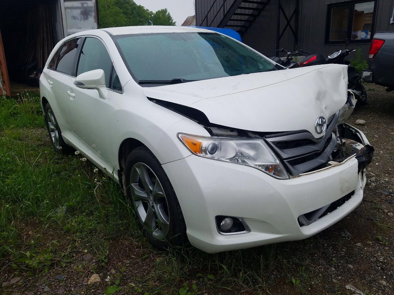 2013 Toyota Venza Le White vin: 4T3BK3BBXDU075485